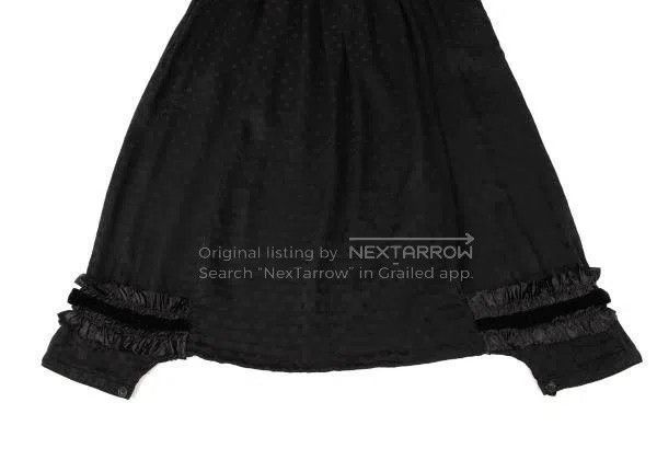 Comme des Garcons Comme des Garcons size M Black Retro Polka Dot Design Hare Size 23" - 7 Thumbnail