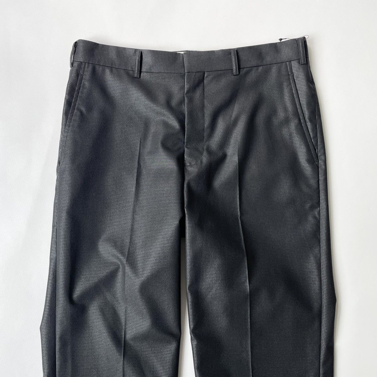 Comme des Garcons S/S 15 Black ‘Shimmer Grid Check’ Trousers Size US 34 / EU 50 - 3 Thumbnail