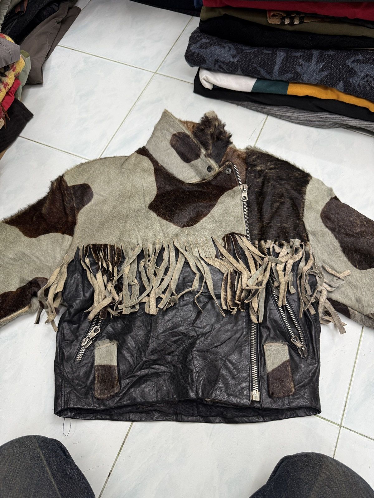 Calugi e Gianelli 🔥🔥🔥ARCHIVE CALUGI E GIANNELLI LEATHER JACKET Size M / US 6-8 / IT 42-44 - 17 Thumbnail