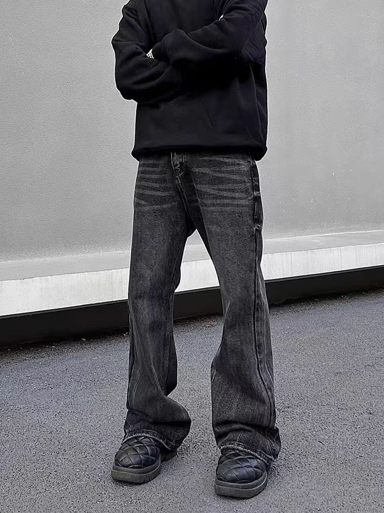 Designer × Jean × Vintage Street Vintage Y2K Baggy Micro Flare Jeans Size US 34 / EU 50 - 3 Thumbnail