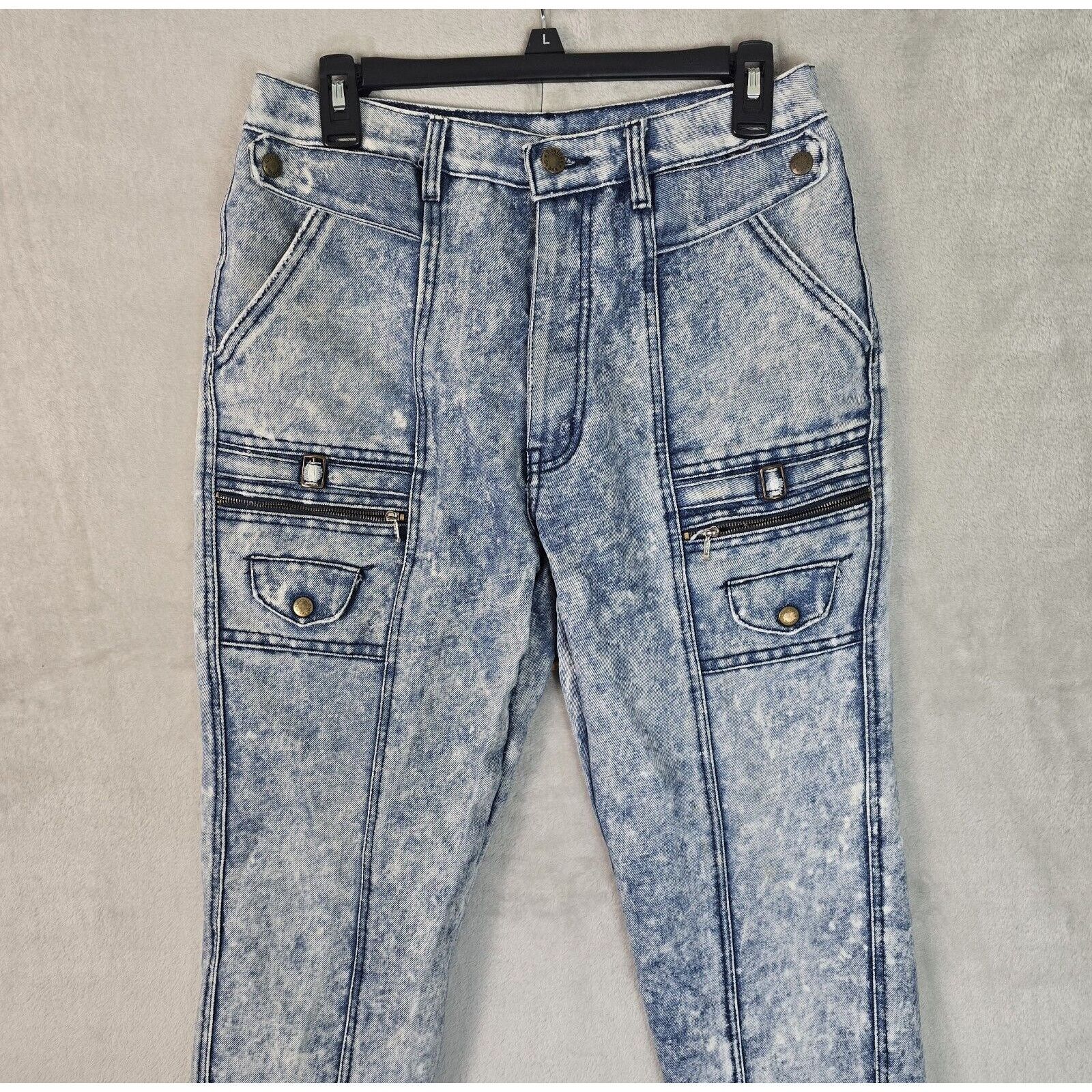 Vintage Vintage Roglins Acid Wash Blue Jeans Womens Size 33S (30x29) Size 30" / US 8 / IT 44 - 3 Thumbnail