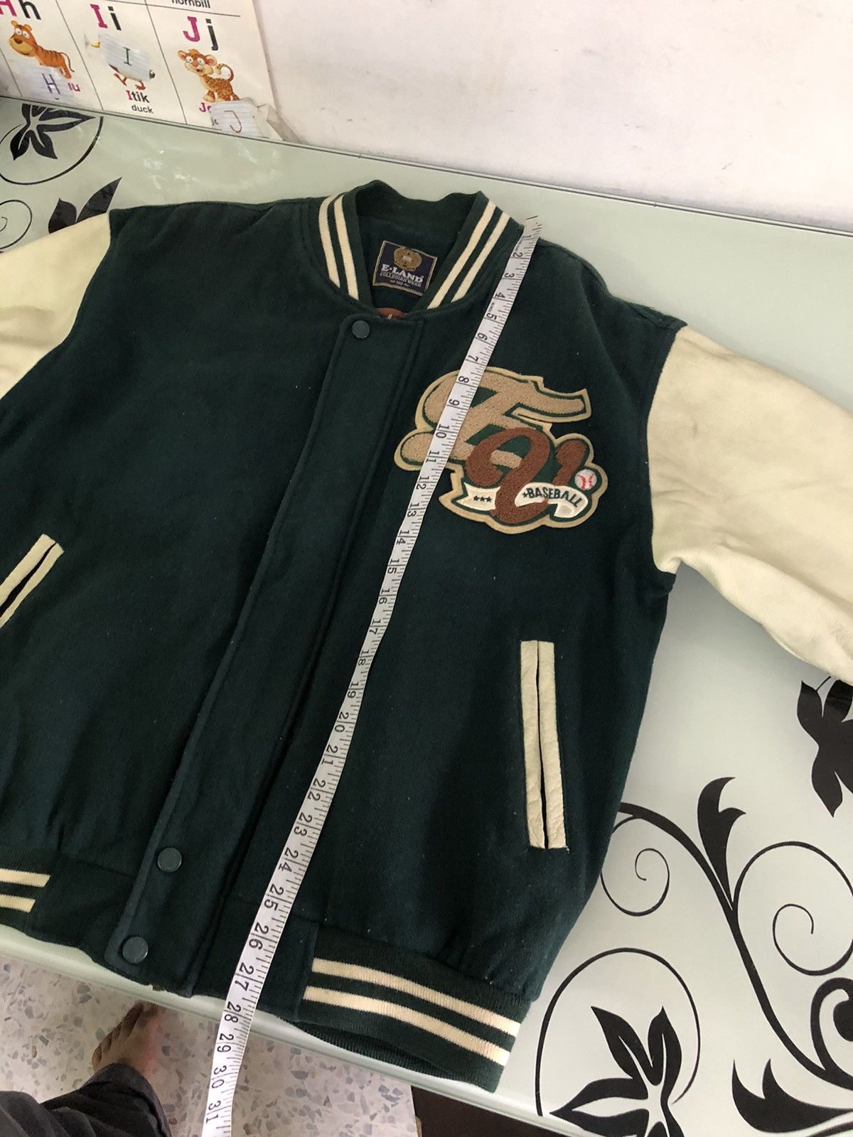 MLB Vtg 90s Ivy Spirit Baseball Team Varsity Jacket Arm Leather Size US L / EU 52-54 / 3 - 23 Thumbnail