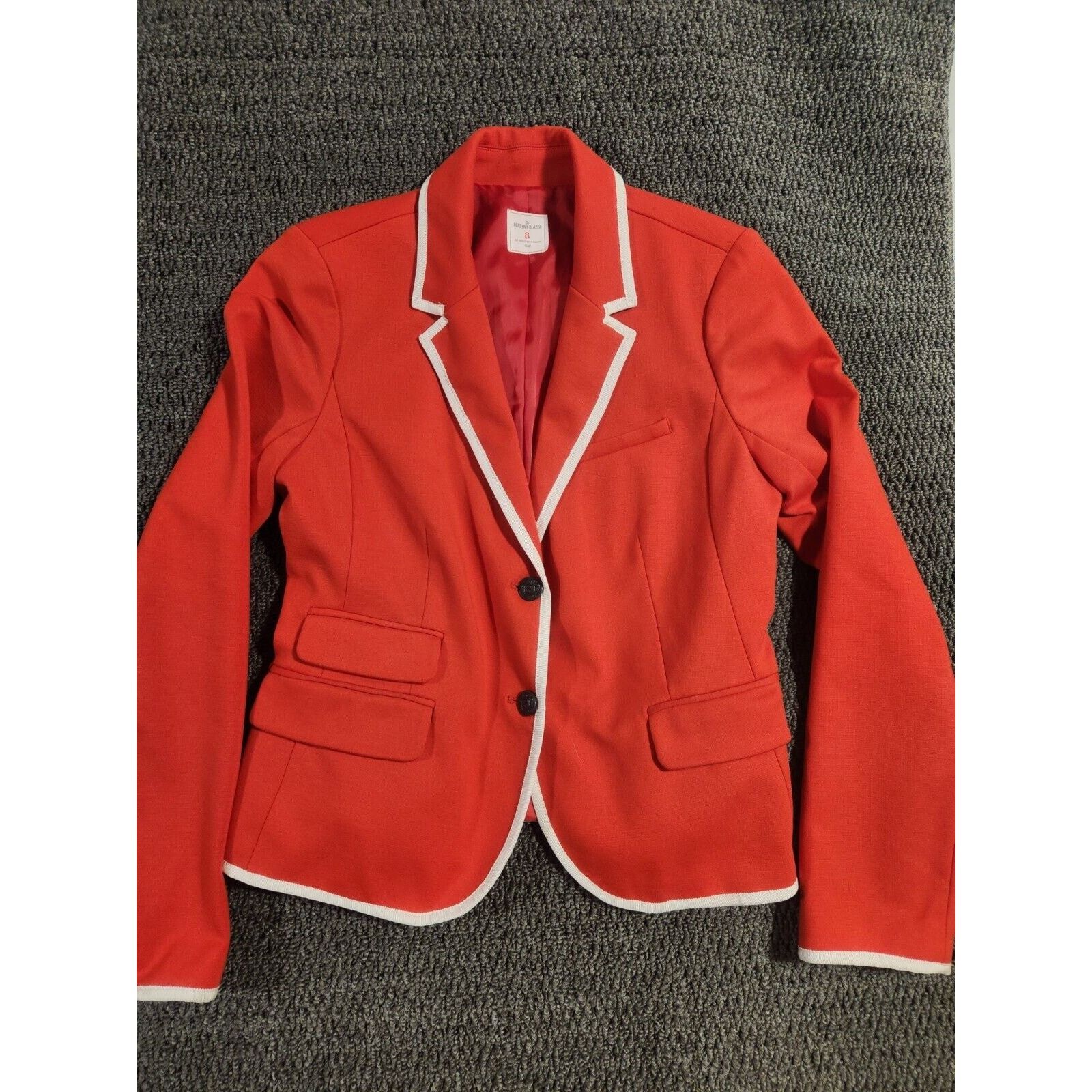 Gap GAP Blazer Womens 8 Medium Orange Coral 2 Button Jacket Size M / US 6-8 / IT 42-44 - 1 Thumbnail