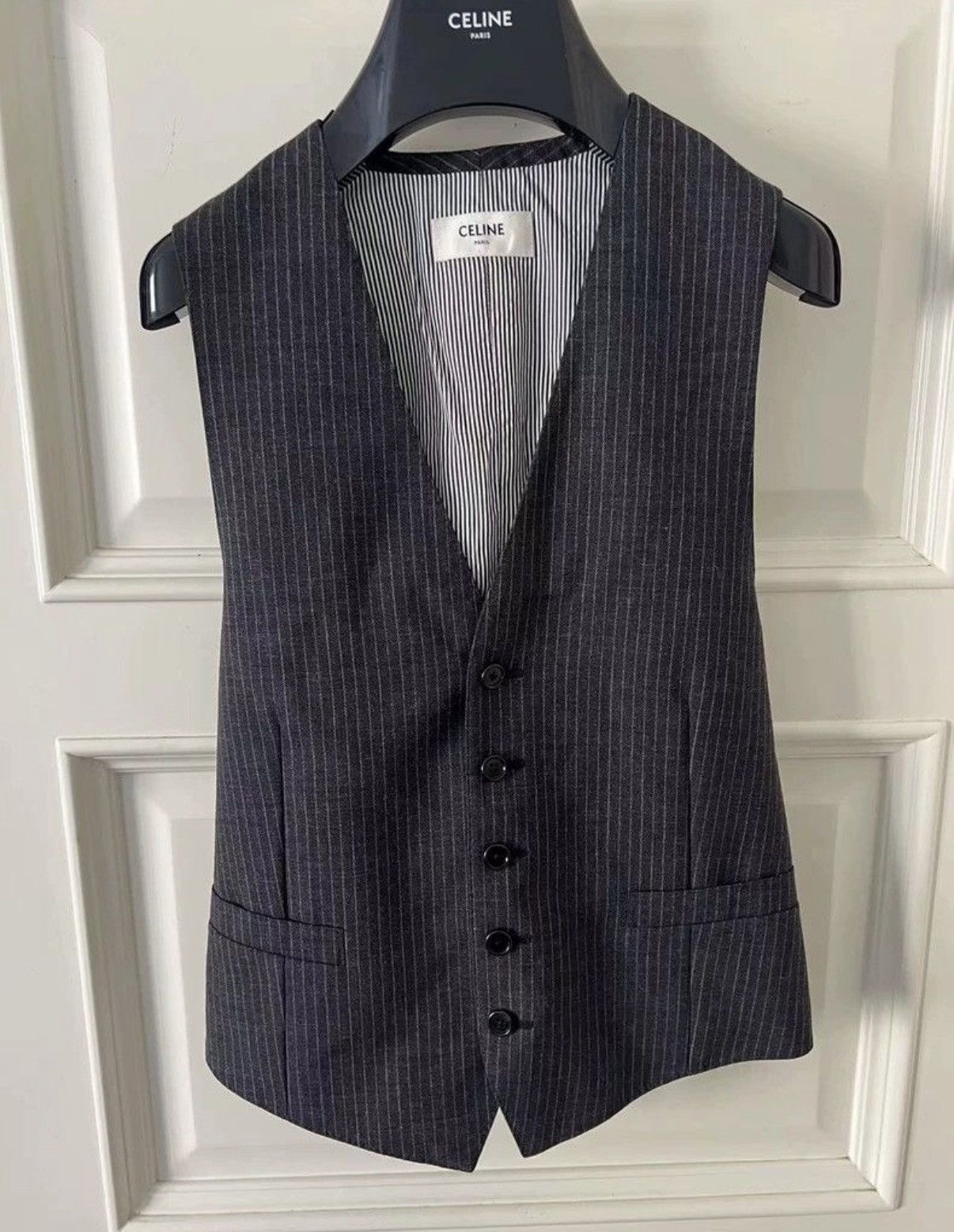 Celine Celine 20SS pinstriped suit vest sz44 Size 44R - 4 Thumbnail