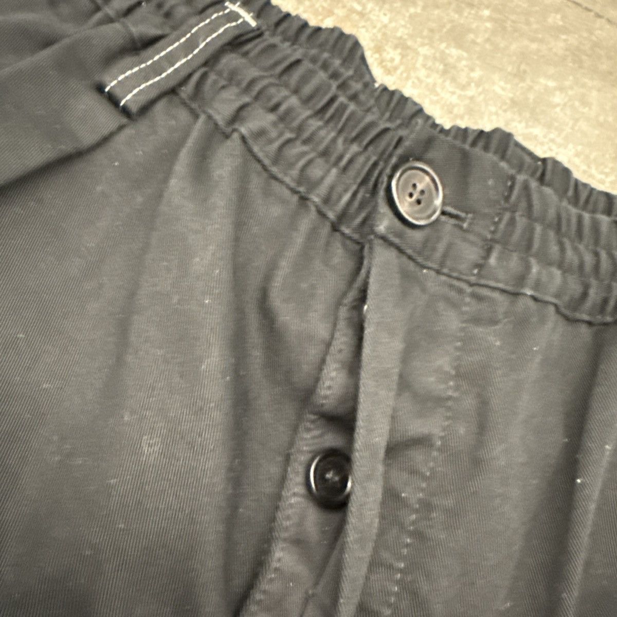 Marni Marni Contrast Stitch Black Cotton Pants Size 38" / US 16 / IT 52 - 8 Thumbnail