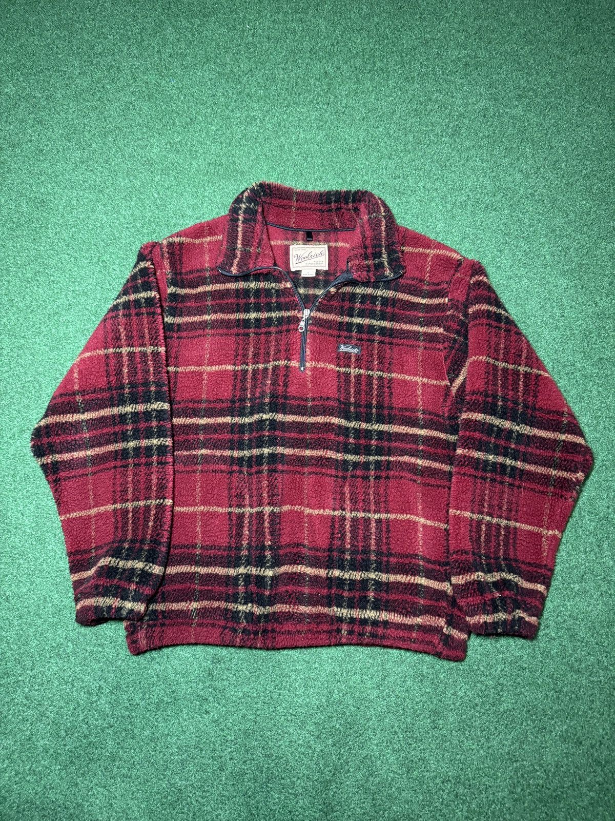 Woolrich Woolen Mills Woolrich Sherpa Fleece Plaid Zendura Pile L 1/4 Zip Jacket Size US L / EU 52-54 / 3 - 1 Thumbnail