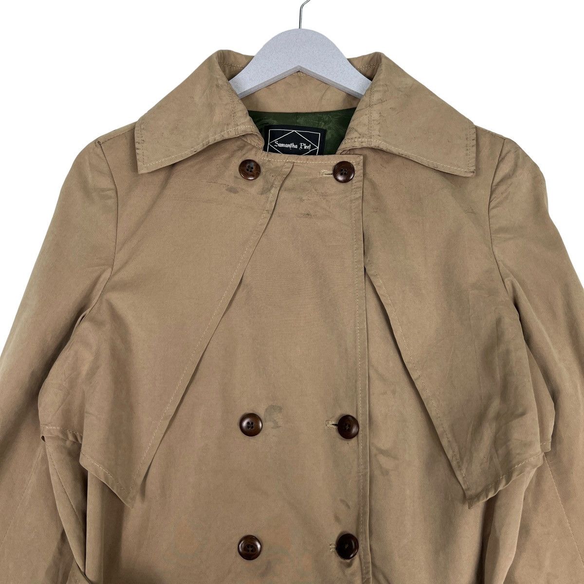 Designer 🔥 SAMANTHA PLEET TRENCH COAT MADE IN USA Size US S / EU 44-46 / 1 - 3 Thumbnail