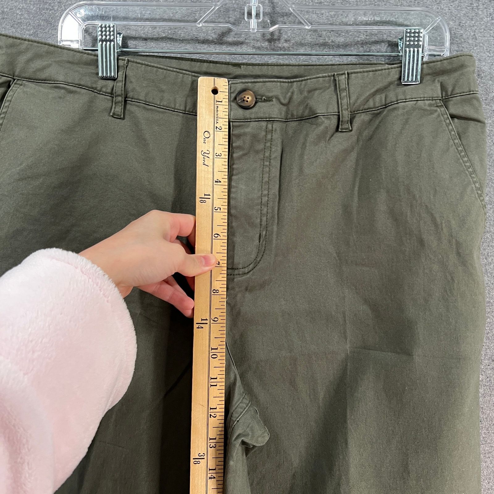 Other Denim & Co. EasyWear Twill Wide Les Crop with Frey Hem Dar Size 38" / US 16 / IT 52 - 8 Thumbnail