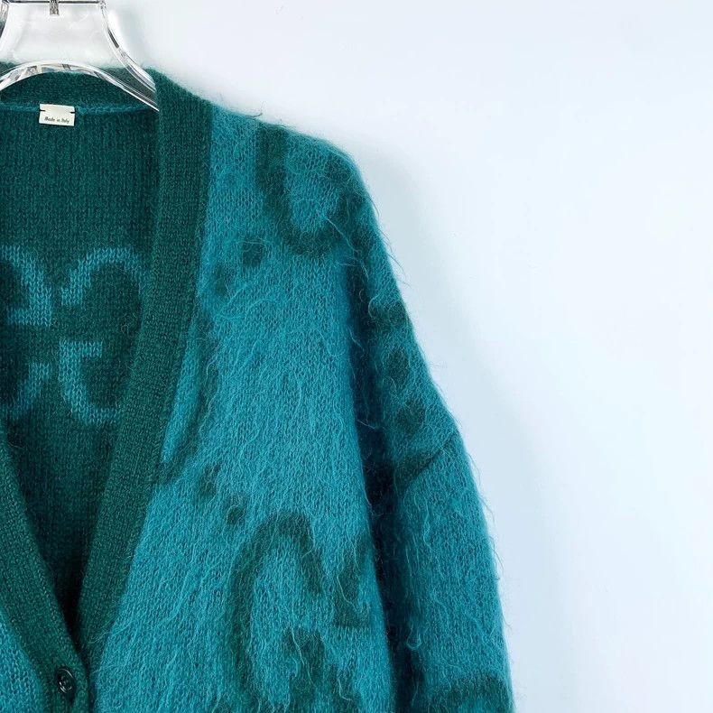 Gucci Gucci Color-blocking logo printed full-print horse sea wool Size XS / US 0-2 / IT 36-38 - 3 Thumbnail