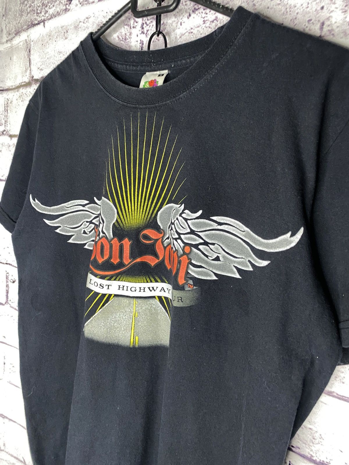 Bon Jovi Mens T-shirt Bon Jovi 2007 The Lost Highway Tour Tee Size US S / EU 44-46 / 1 - 2 Thumbnail