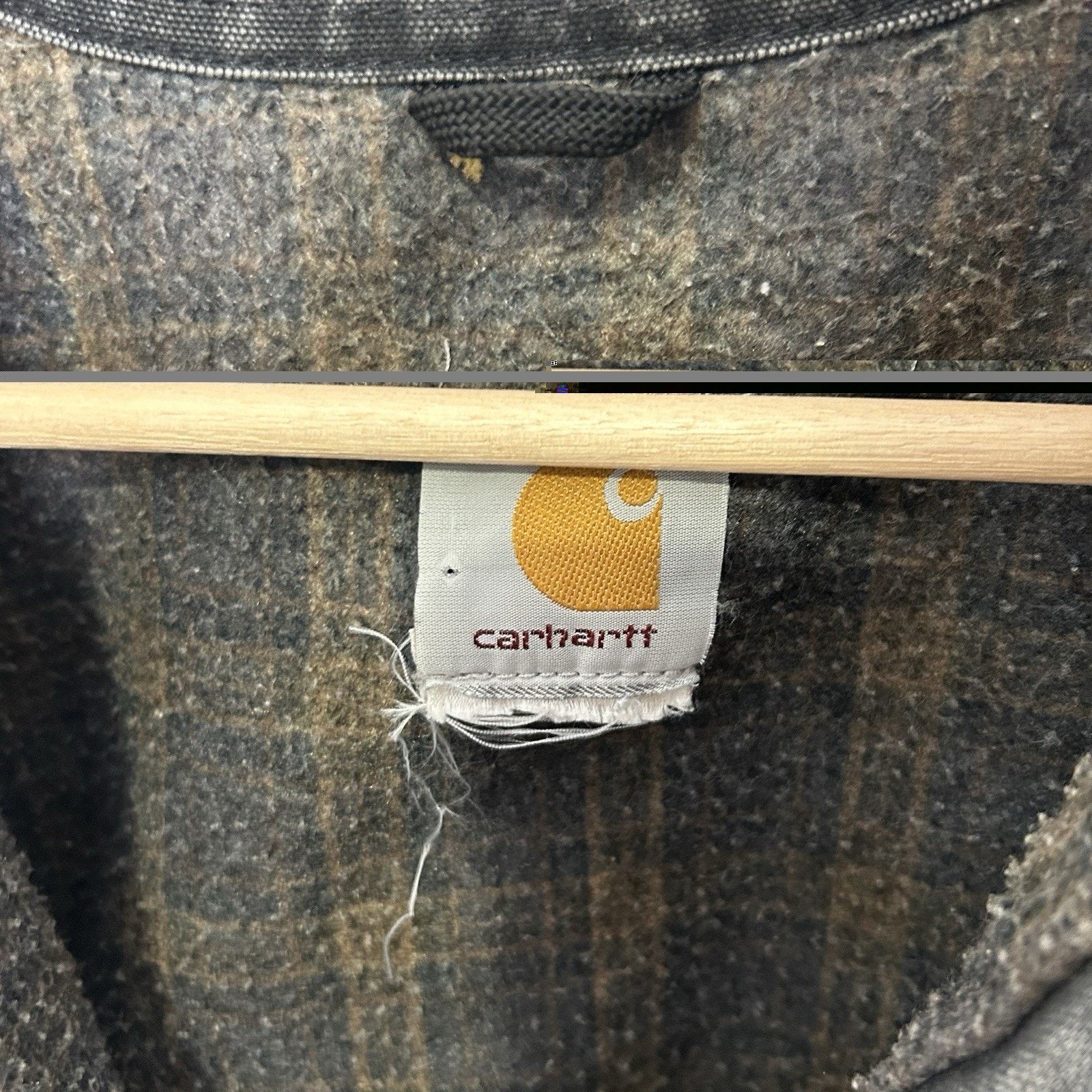 Carhartt Y2K Carhartt Blanket-Lined Detroit Jacket “Gravel/Grey” J97 Size US XXL / EU 58 / 5 - 11 Thumbnail