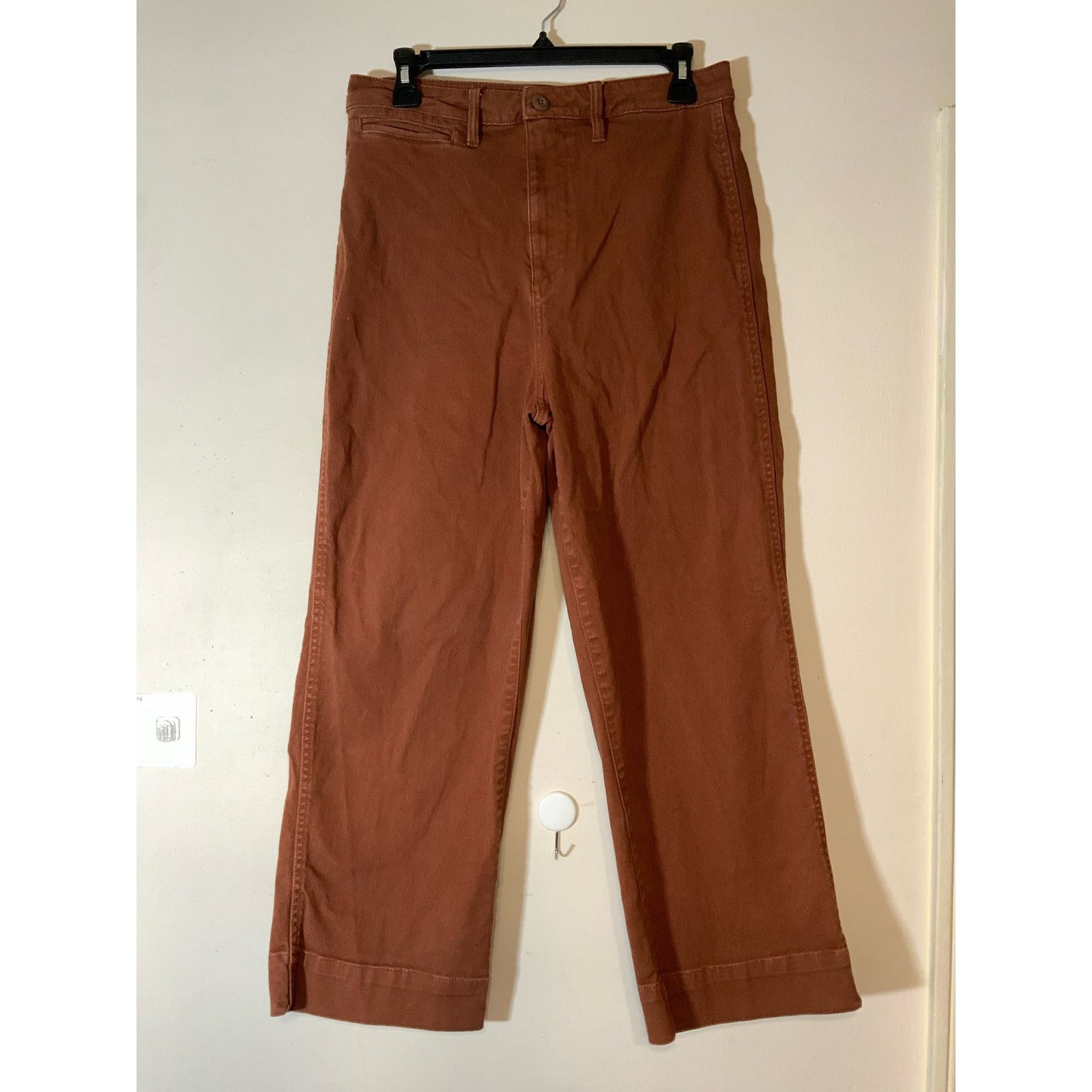 Quince Quince Denim Stretch Tapared and Wide Leg Brown Jeans 29" Size 29" - 1 Thumbnail