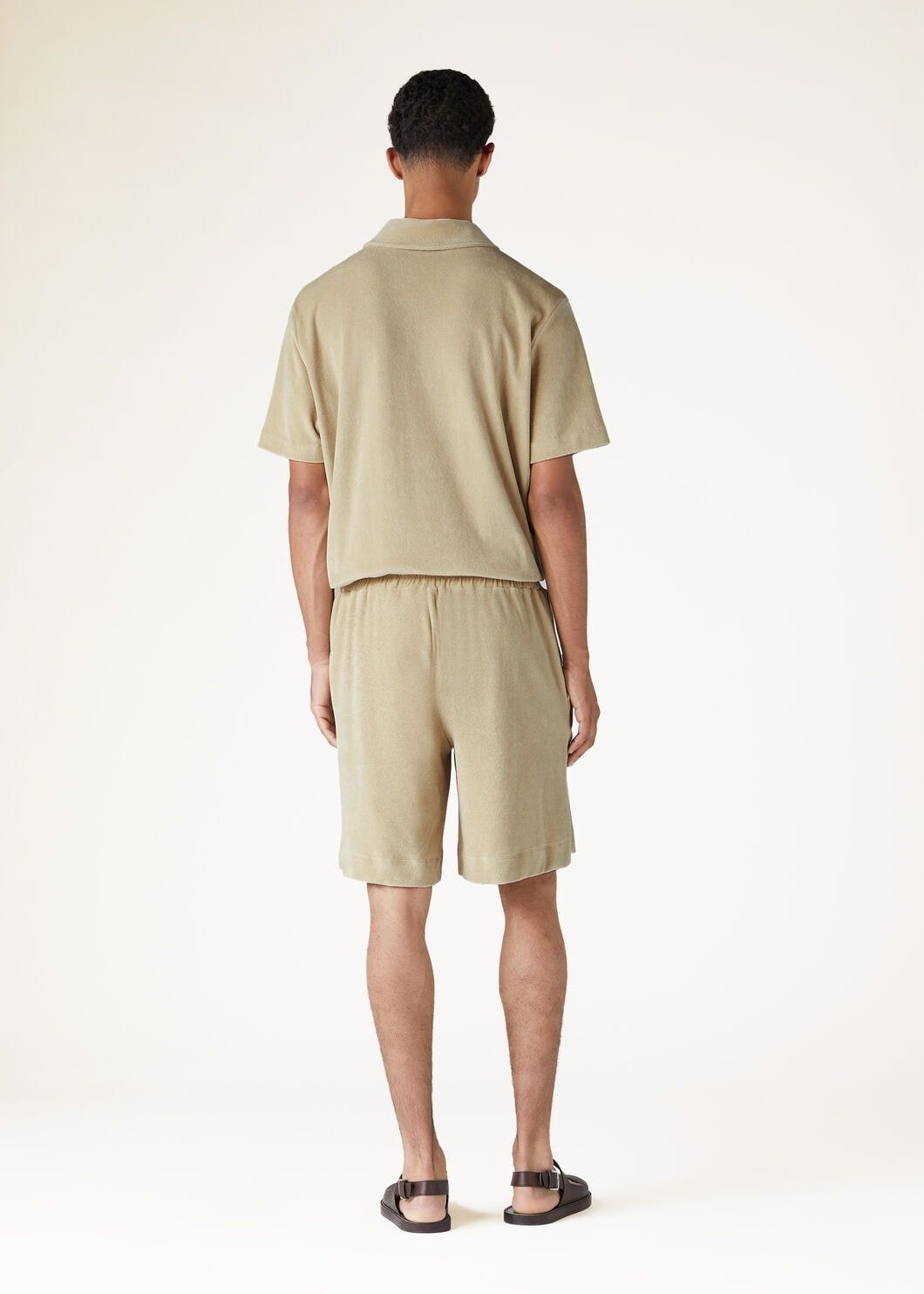 Loro Piana o1w1db10125 FAN9299 Tsubaki Polo Shirt in Beige Size US S / EU 44-46 / 1 - 3 Thumbnail