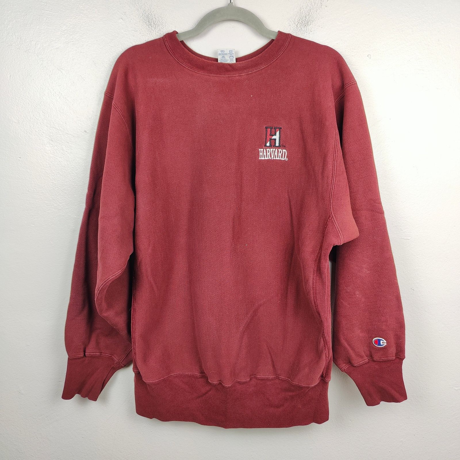 Champion Vintage 90s Champion Harvard Sweatshirt Mens XL Red Size US XL / EU 56 / 4 - 1 Thumbnail