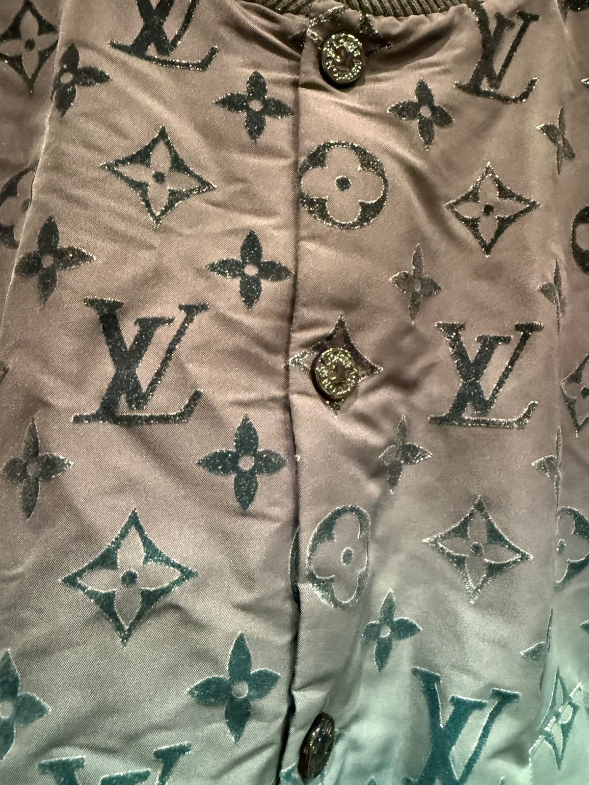 Louis Vuitton Louis Vuitton Gradient Flocked Monogram Bomber Jacket Size US M / EU 48-50 / 2 - 3 Thumbnail