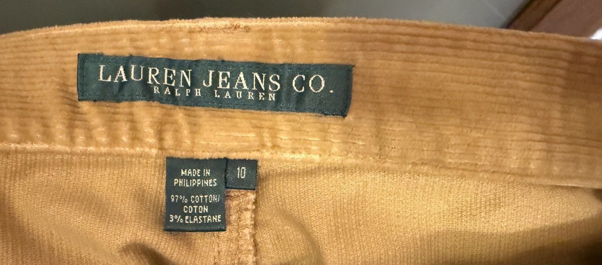 Lauren Ralph Lauren Lauren Jeans Co Ralph Lauren Camel Flare Leg Corduroy Pants Size 32" / US 10 / IT 46 - 3 Thumbnail