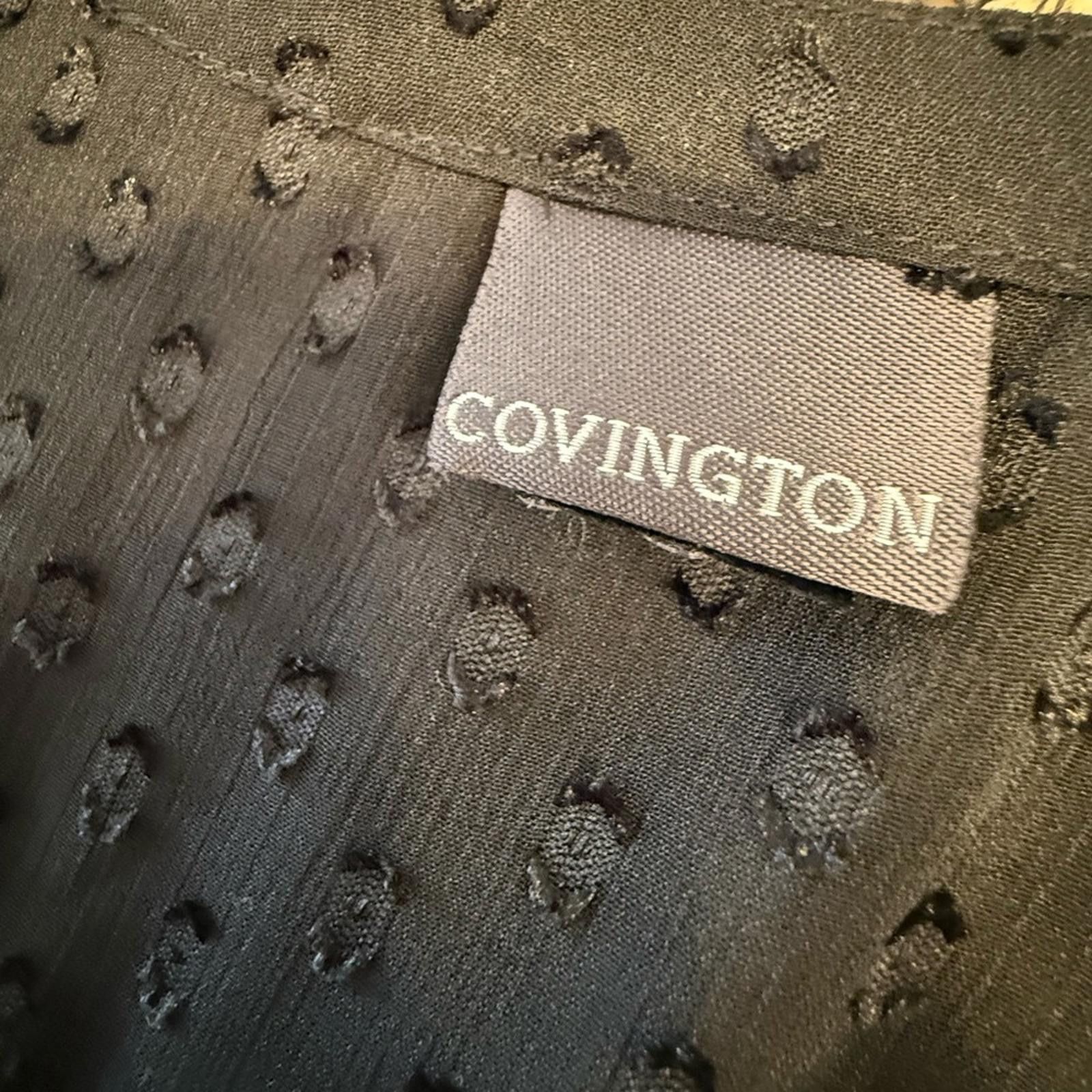 Covington Covington sheer black polka dot button up top SZ M Size M / US 6-8 / IT 42-44 - 6 Thumbnail
