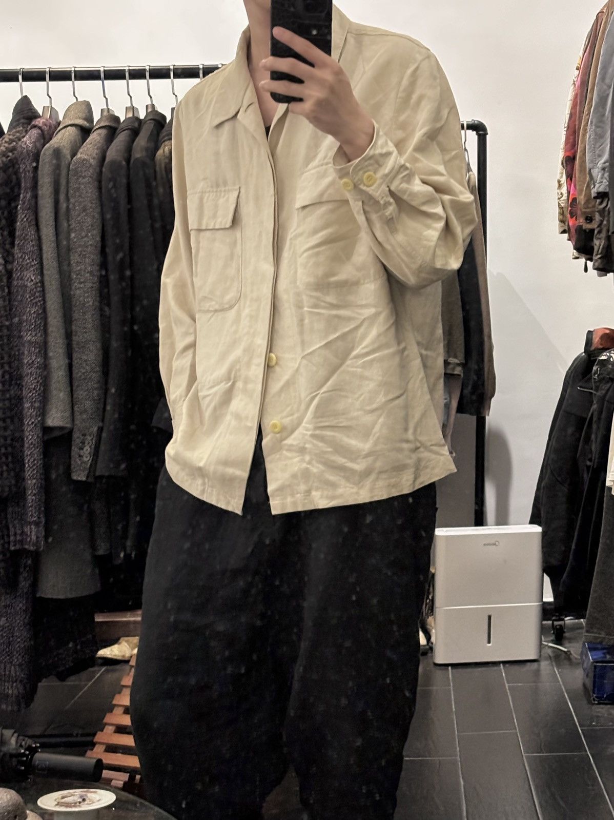 Yohji Yamamoto Yohji Yamamoto Camp Collar Jacket Size US M / EU 48-50 / 2 - 2 Thumbnail