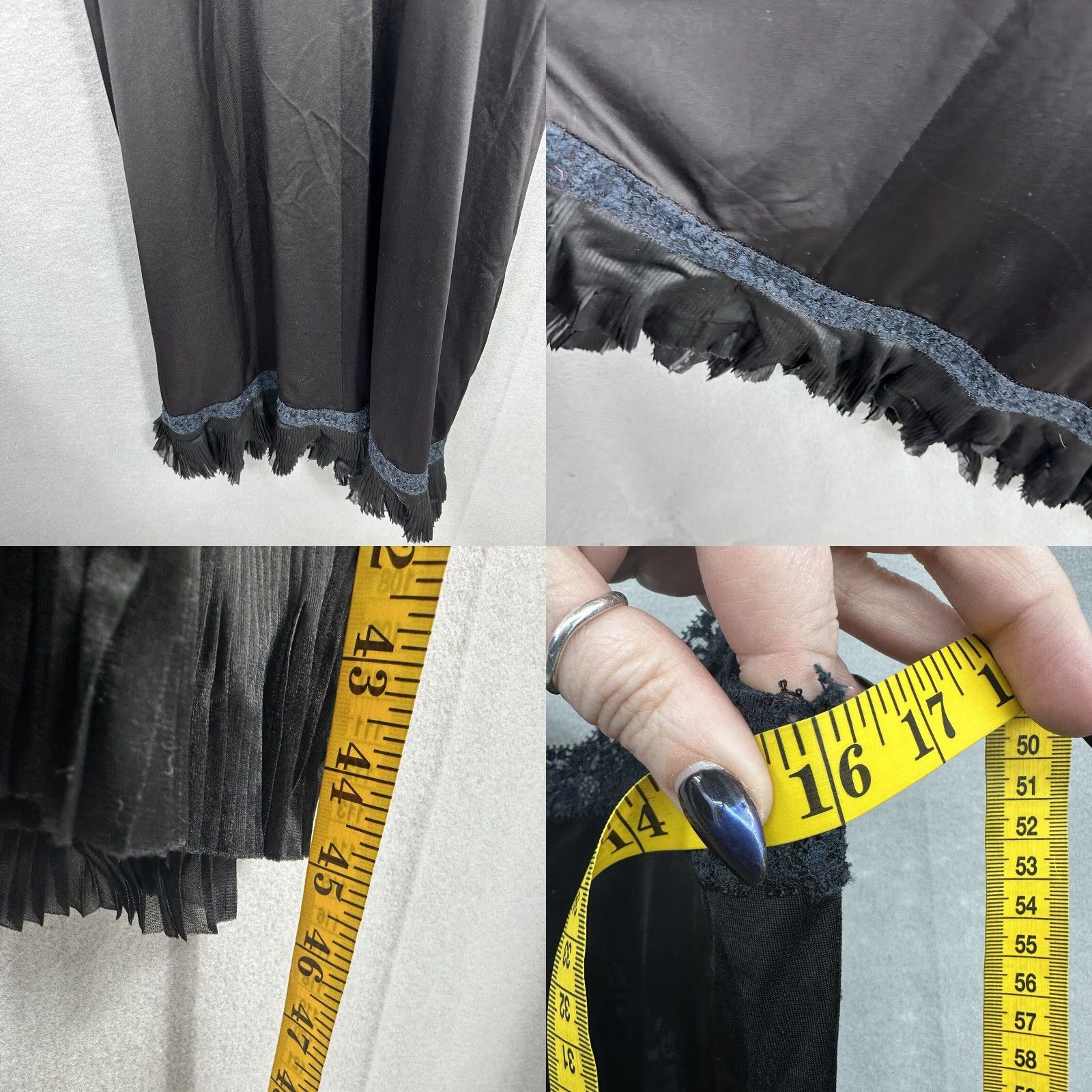 Vintage VINTAGE Vanity Fair Slip 36 Black Nylon Full 70s 60s Pin-Up Sissy Coquette Decade 1960s Mens Womens Girls Boys Size ONE SIZE - 8 Thumbnail