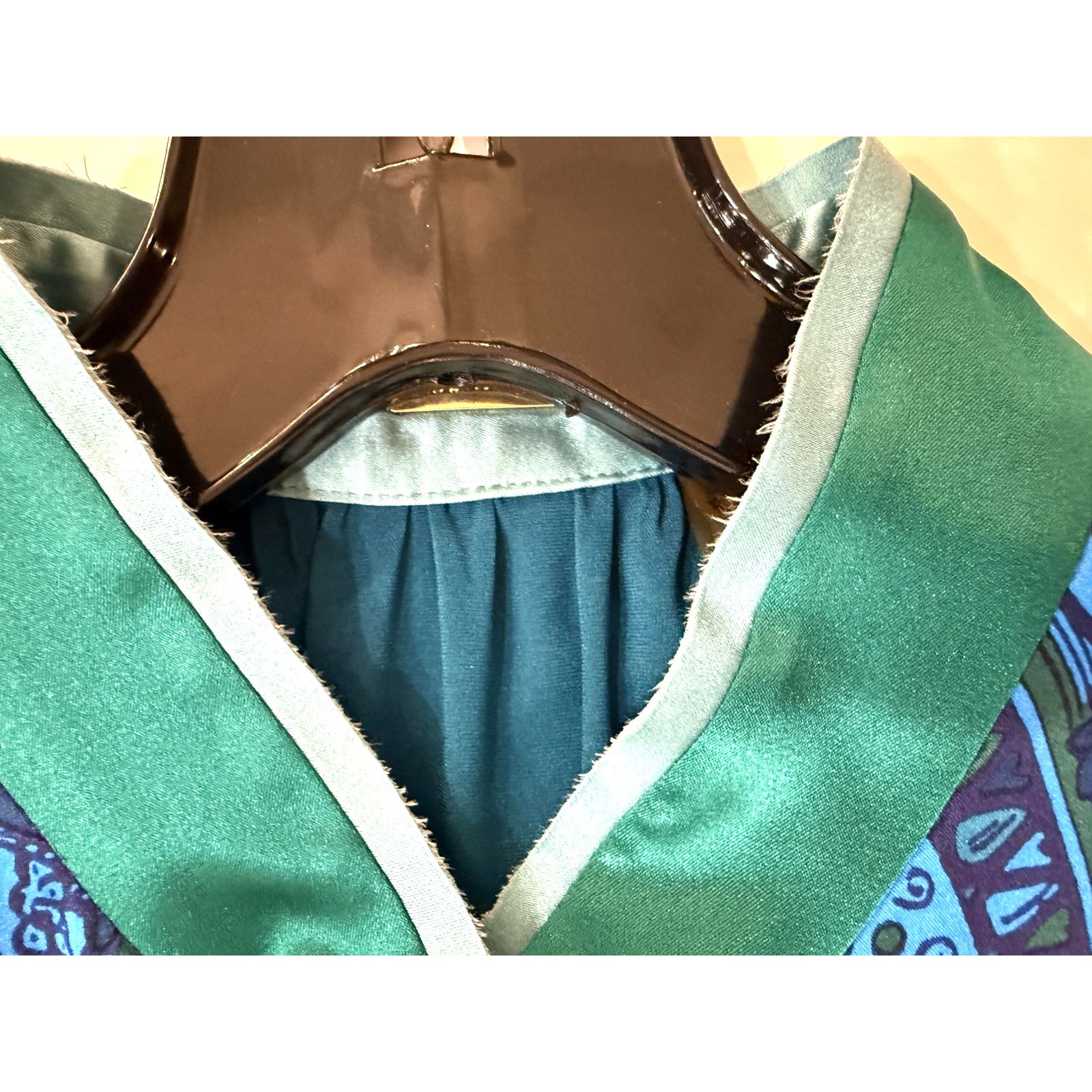Elie Tahari Elie Tahari Women’s XS Sleeveless Blouse Teal Baroque Size XS / US 0-2 / IT 36-38 - 9 Thumbnail