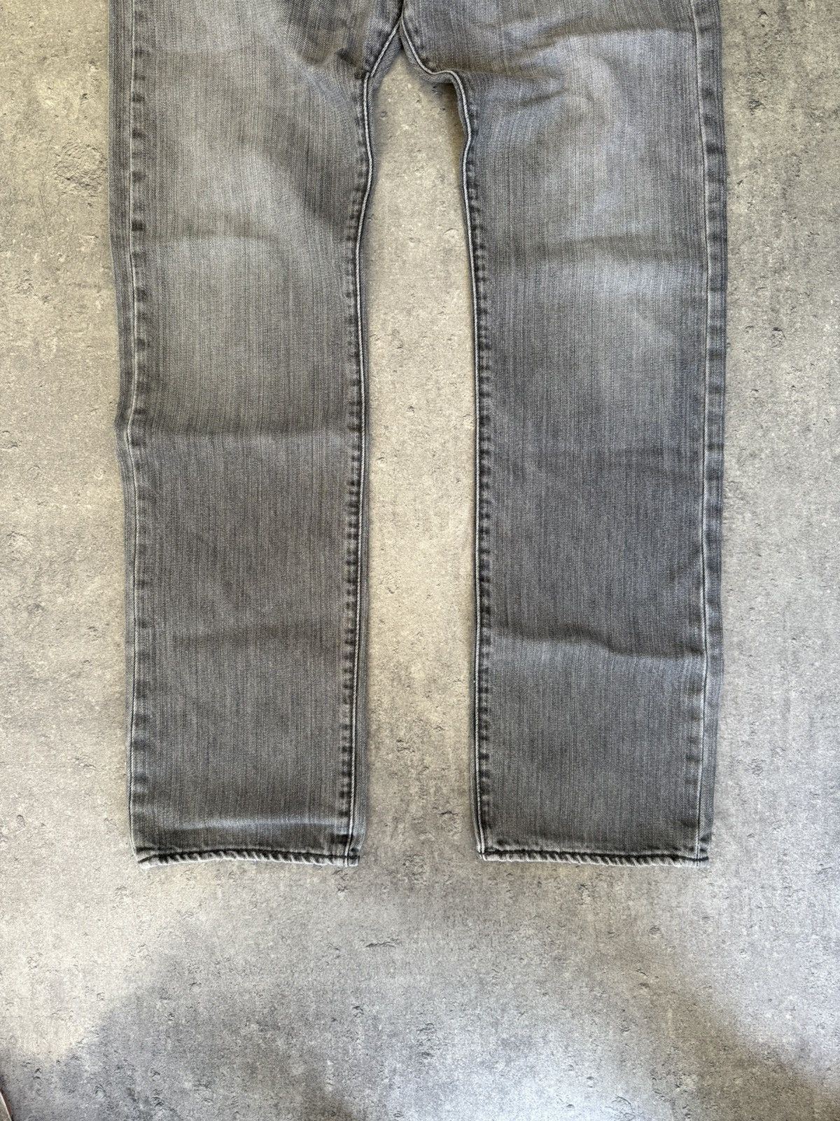 Levi's Vintage Levi’s 501 Grey Denim Straight Pants Striped Washed Size US 30 / EU 46 - 2 Thumbnail