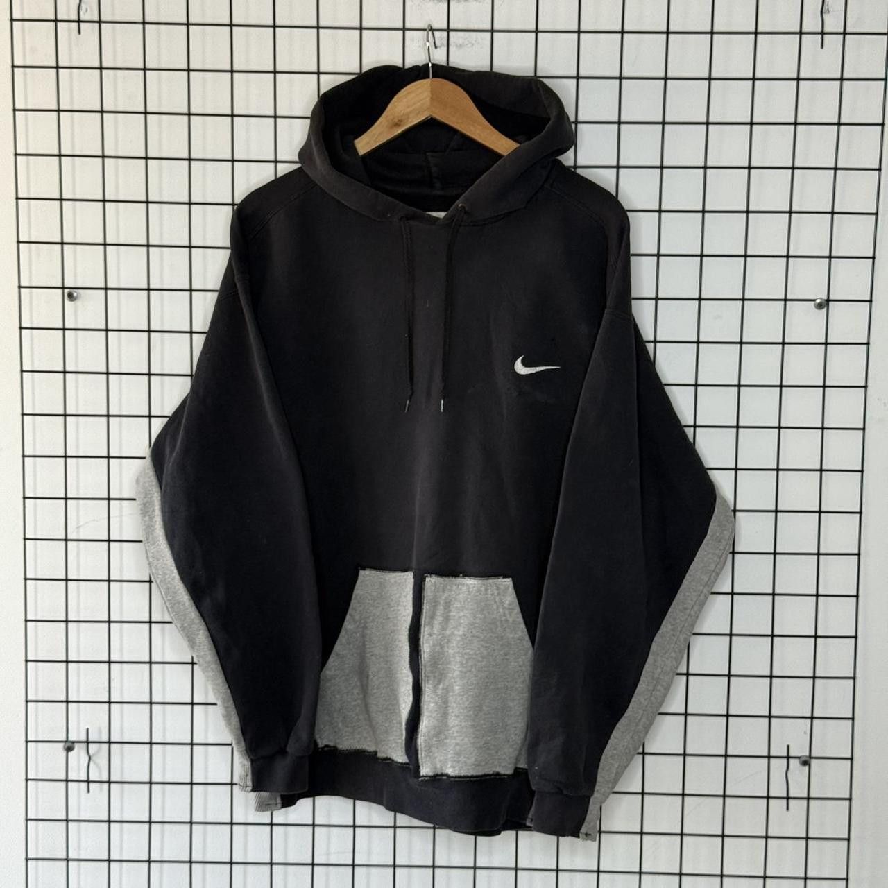 Nike Nike Vintage 90s Black Swoosh Hoodie Retro Size US M / EU 48-50 / 2 - 1 Thumbnail
