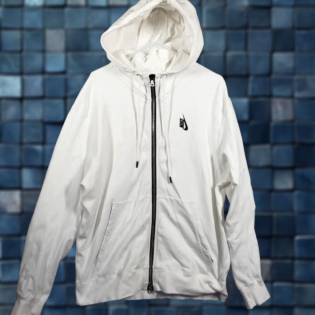 Nike NikeLab Nike Lab Collection Men M French Terry Fleece Full-Zip Hoodie 923791-100 Size US M / EU 48-50 / 2 - 1 Thumbnail
