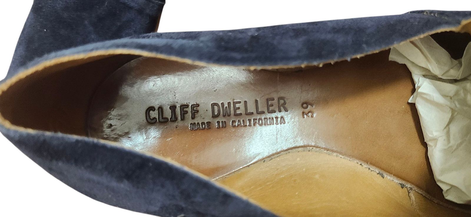 Other Cliff Dweller Suede Flats Navy Blue Minimalist Handmade 39 Size US 9 / IT 39 - 9 Thumbnail