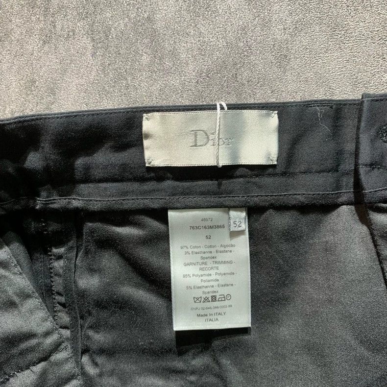 Dior Dior Colored webbing black trousers 2501-Nextarrow Size US 36 / EU 52 - 3 Thumbnail