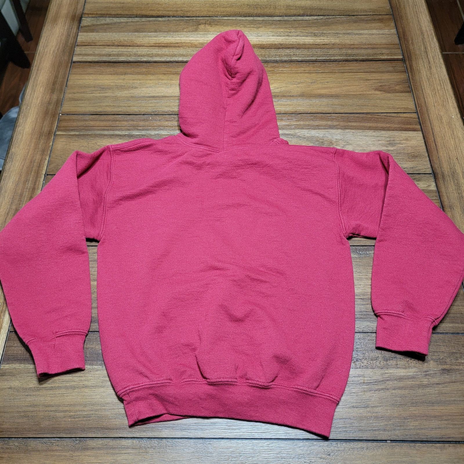 Gildan Wednesday LS Burgundy Hoodie (Gildan) - Size XS Size XS / US 0-2 / IT 36-38 - 3 Thumbnail