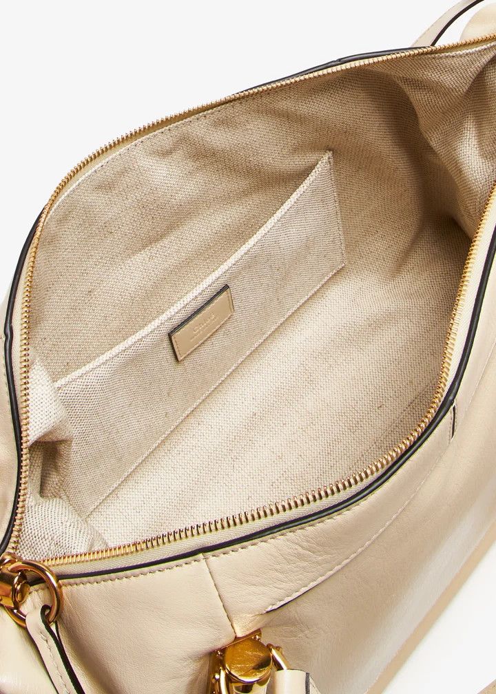 Chloe o1loc1c11025 Size: OS / Paraty Double Carry Bag Beige Size ONE SIZE - 4 Thumbnail