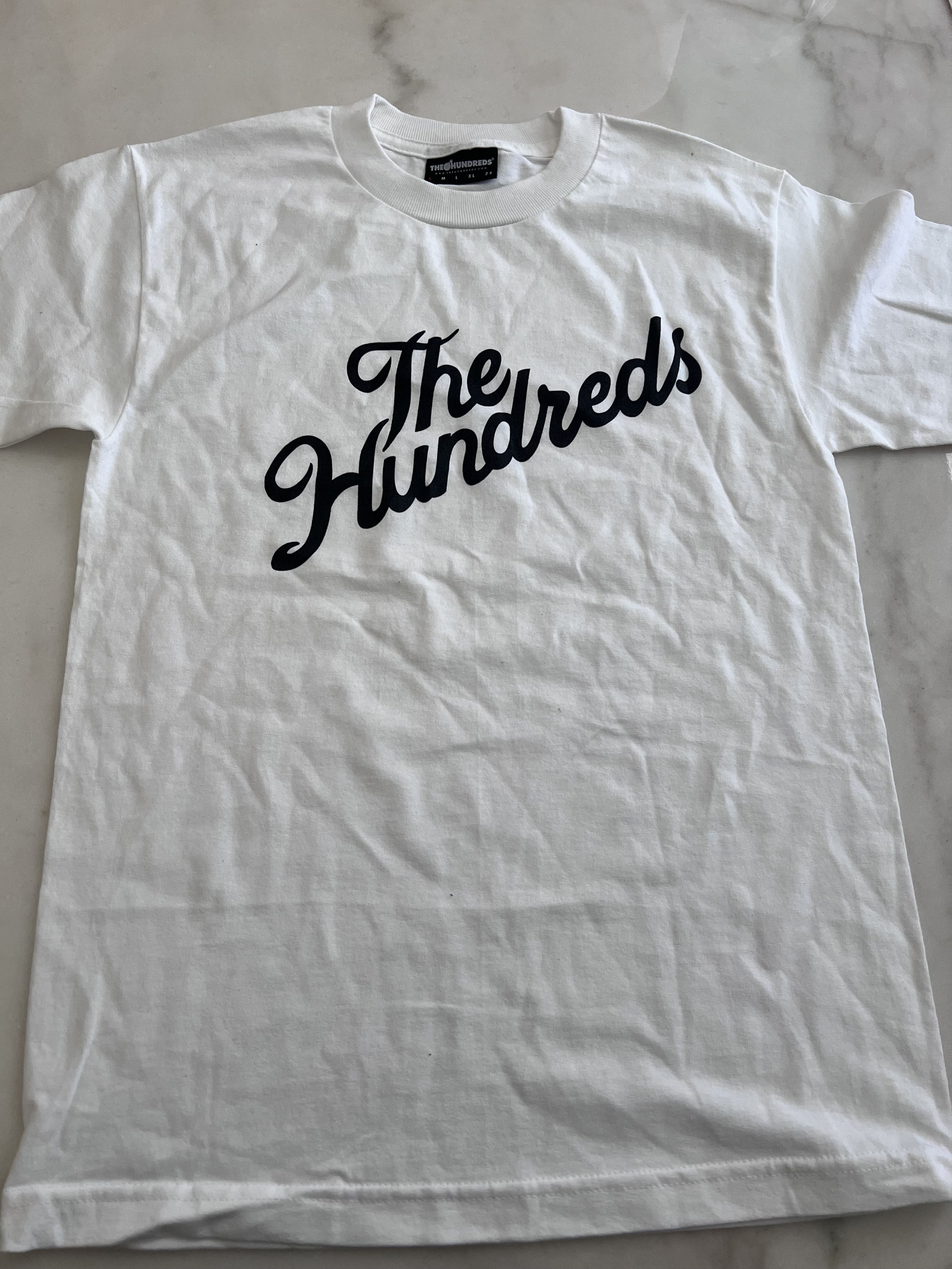 The Hundreds The Hundreds Slant Crest Script Logo White Shirt Size US S / EU 44-46 / 1 - 1 Thumbnail