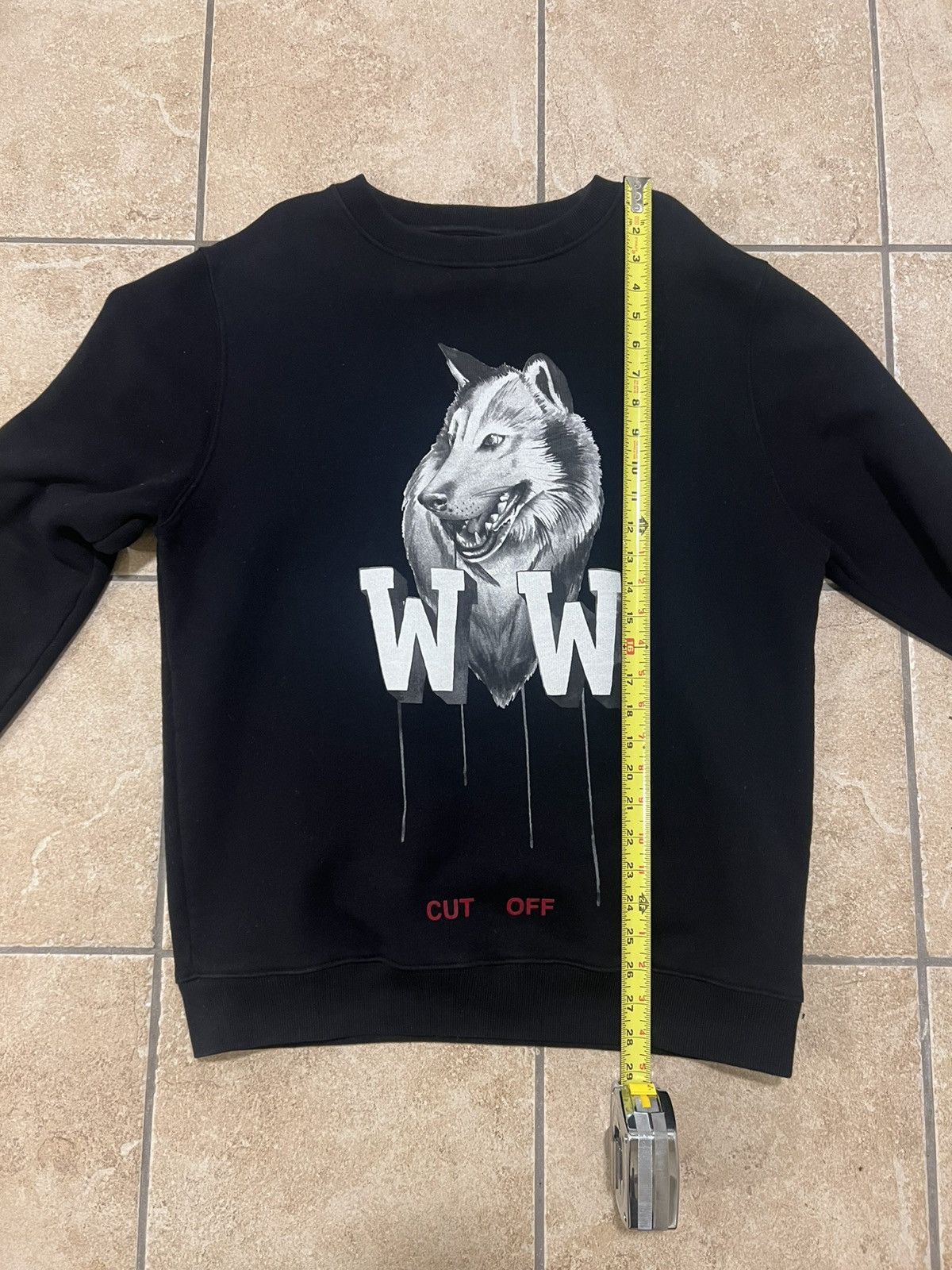 Off-White Off White Othelo’s Wolf Print Crewneck Sweatshirt Black Size US S / EU 44-46 / 1 - 11 Thumbnail