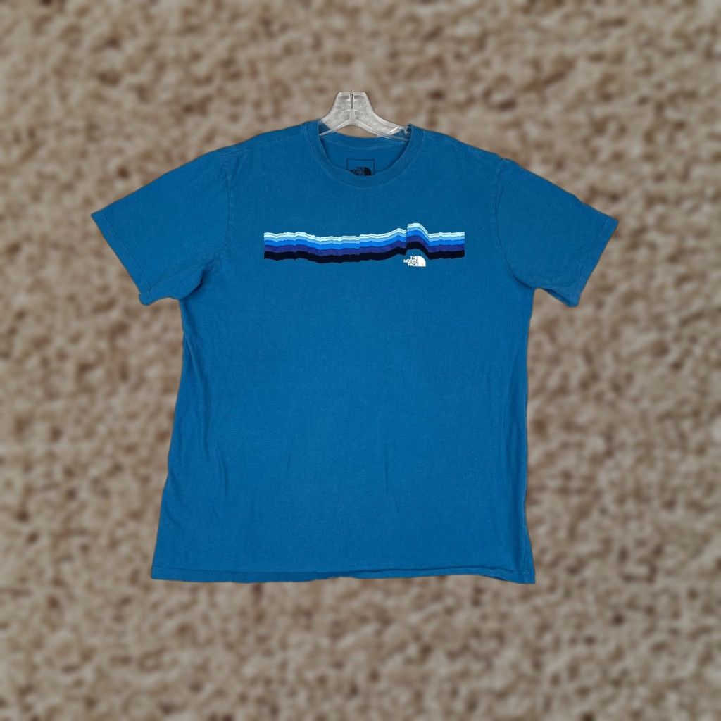 The North Face The North Face Shirt Men L Blue Short Sleeve Crew Neck 100% Cotton Size US L / EU 52-54 / 3 - 1 Thumbnail