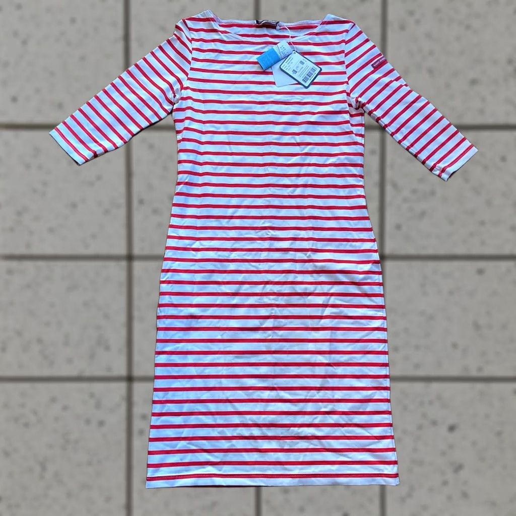 Saint James Saint James Dress Womens 6 Nautical Striped 3/4 Sleeve Propriano Multicolor Short Dress NWT France Size M / US 6-8 / IT 42-44 - 1 Thumbnail