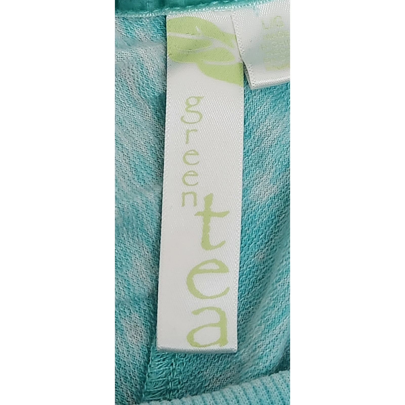 Other Green Tea Teal Burnout Long Sleeve Hi Low Top Large Comfy Size L / US 10 / IT 46 - 5 Thumbnail