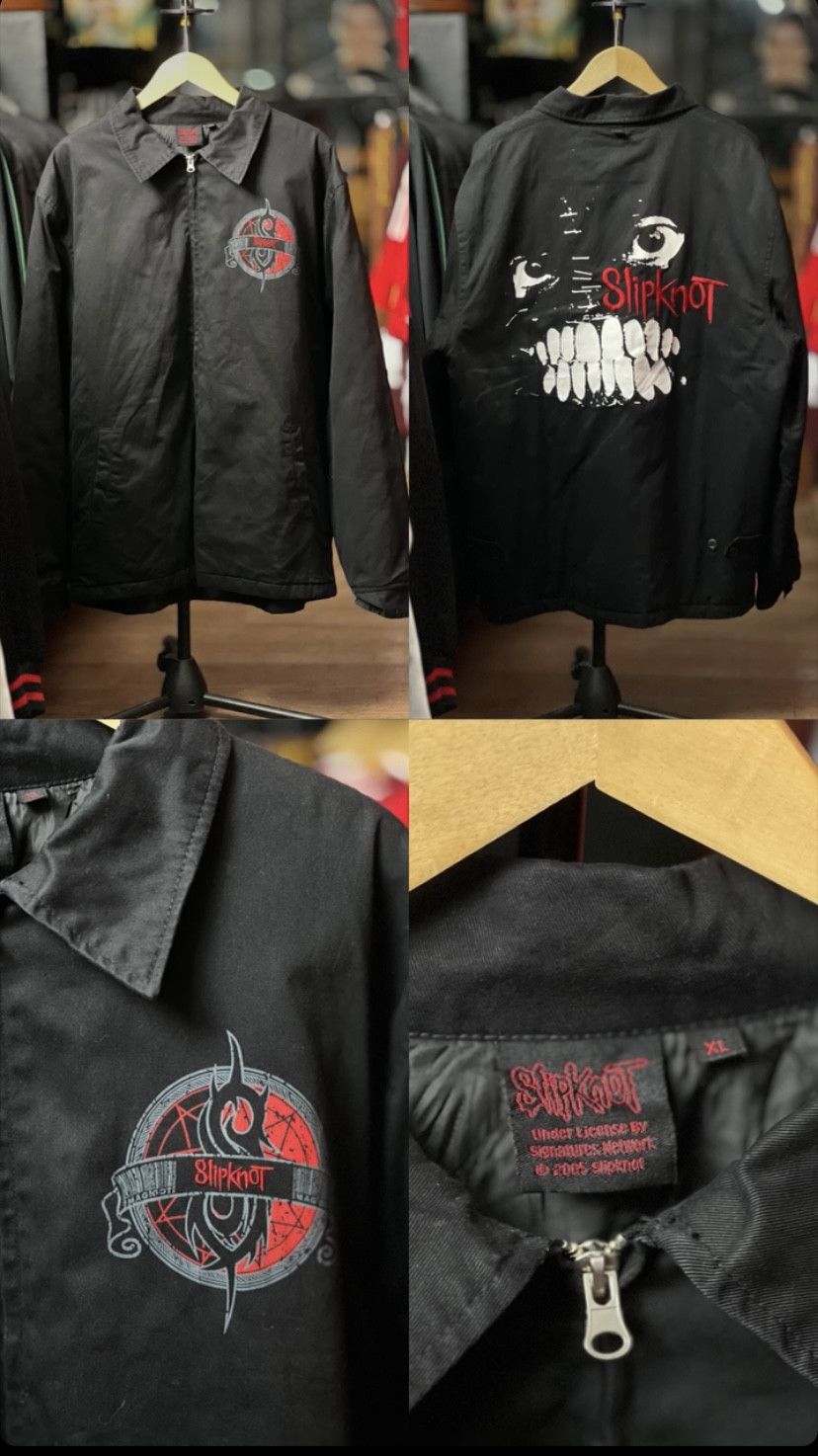 Slipknot Vintage 2005 Slipknot Distressed Work Jacket Size US XL / EU 56 / 4 - 6 Thumbnail
