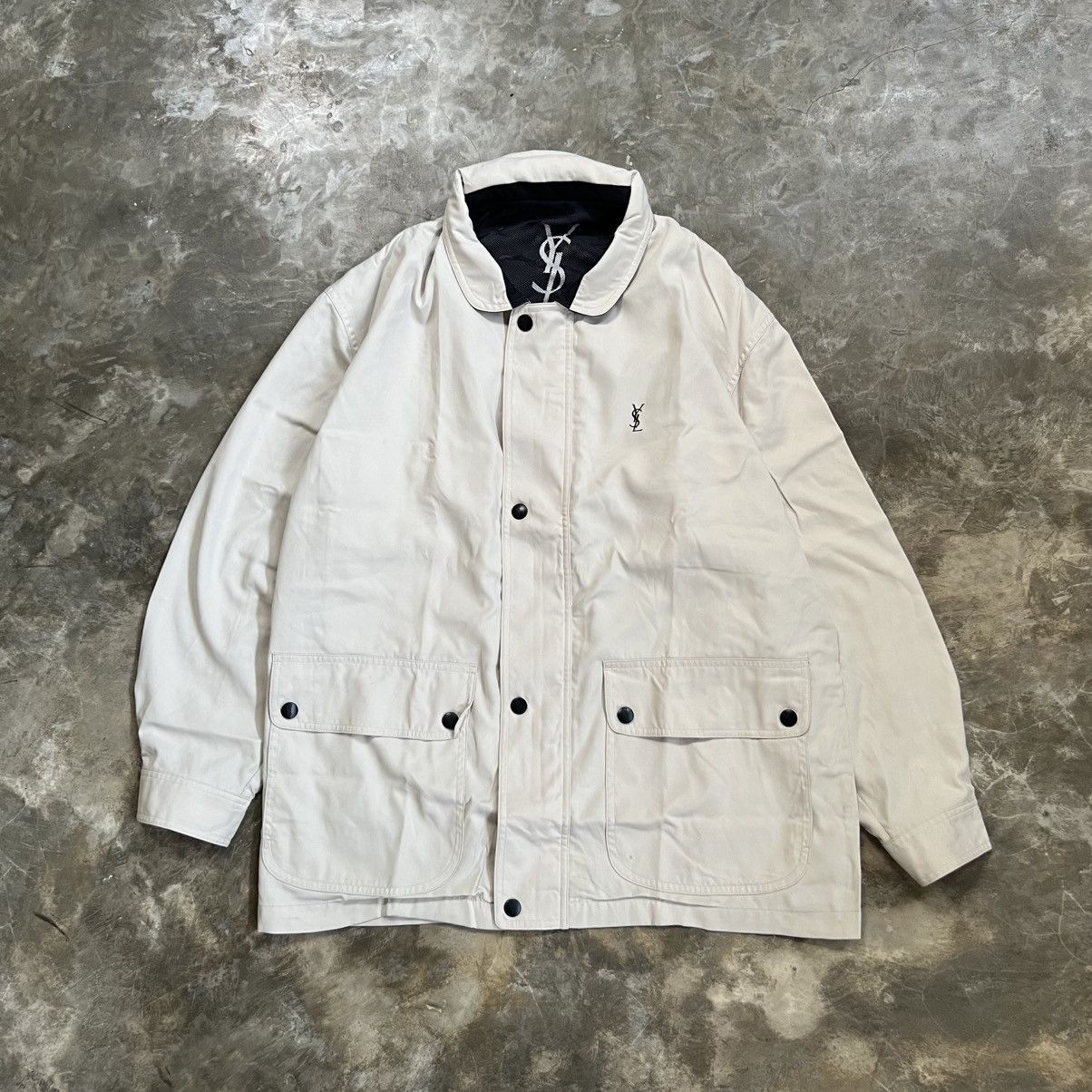 Yves Saint Laurent 1990s Yves Saint Laurent Zip Up Jacket Size US L / EU 52-54 / 3 - 1 Thumbnail