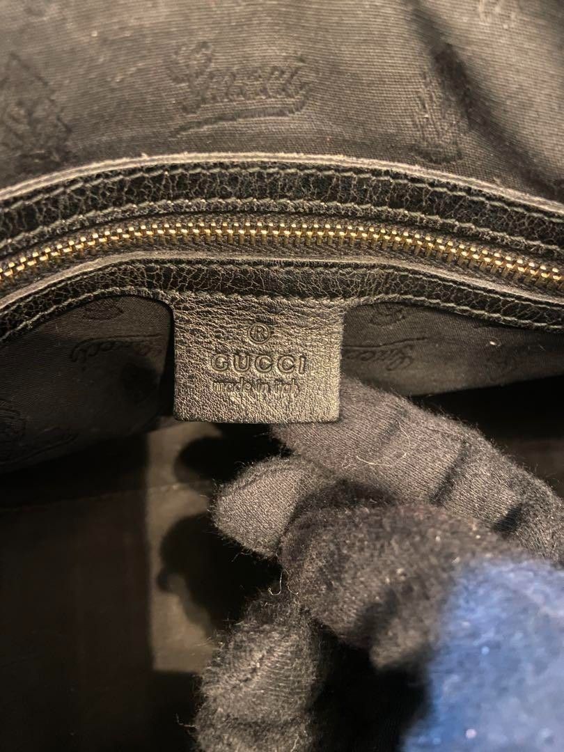Gucci Gucci - Monogram Boston Bag Mini Trotter Shima Black Fur Size ONE SIZE - 9 Thumbnail