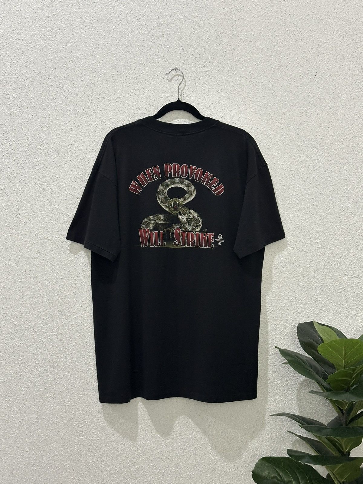 Vintage Vintage 90s Union “When Provoked Will Strike” Snake Python Size US XXL / EU 58 / 5 - 1 Thumbnail