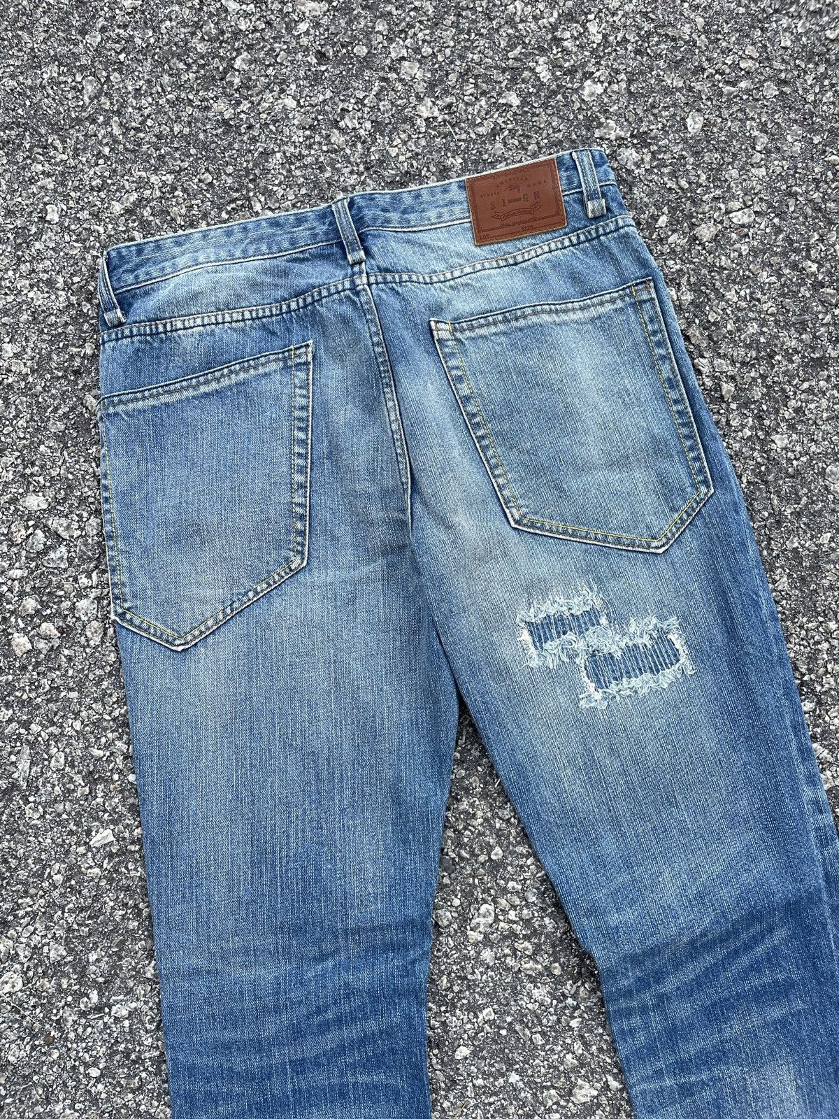 Japanese Brand Japanese Brand Distressed Punk Style Denim Size US 31 - 7 Thumbnail