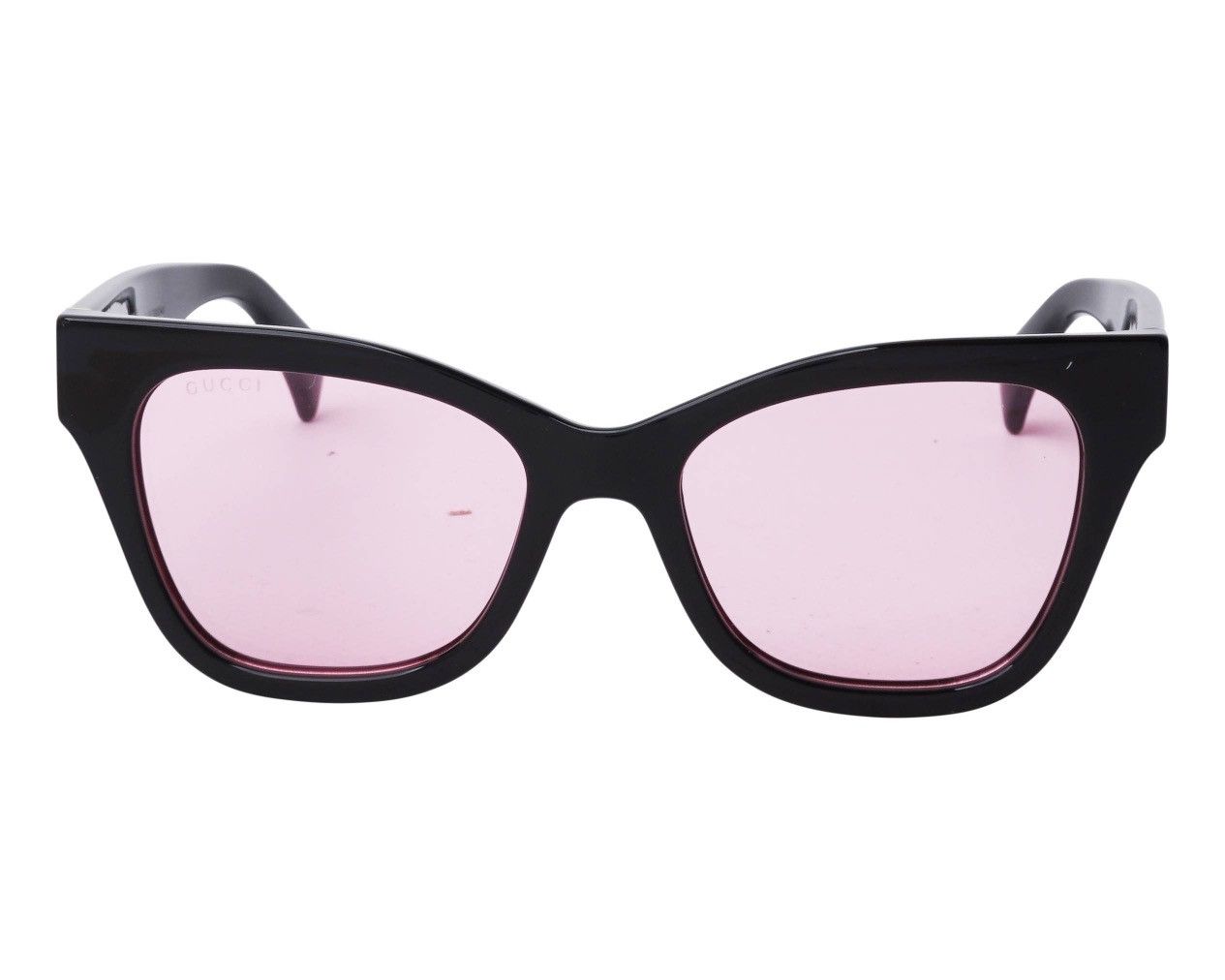 Gucci New Gucci GG1133S 003 Black Frame with Pink Lenses & Logo Size ONE SIZE - 9 Thumbnail