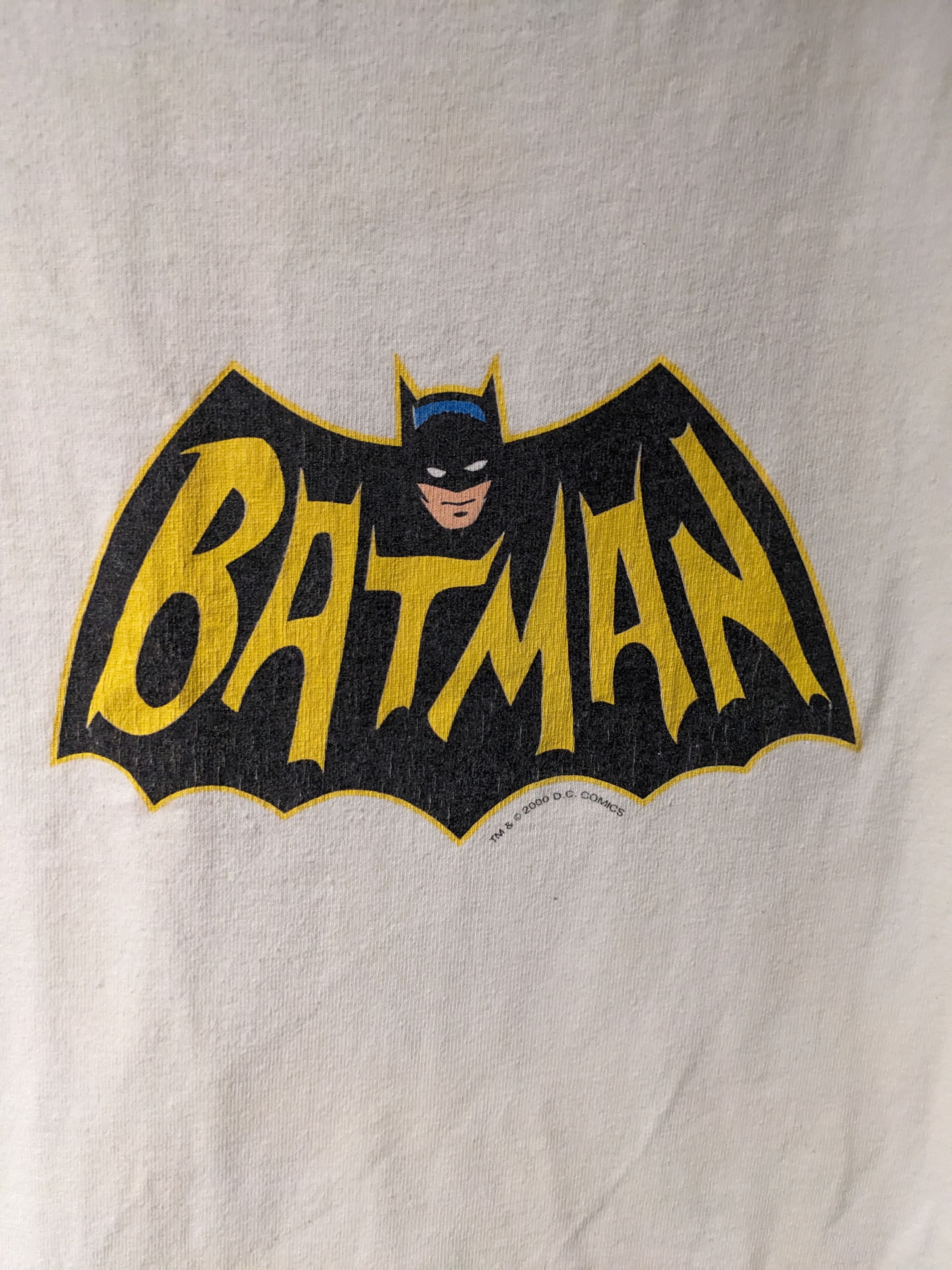 DC Comics Vintage 2000 Batman Center Logo DC Comics Ringer T-Shirt Size US XL / EU 56 / 4 - 2 Thumbnail