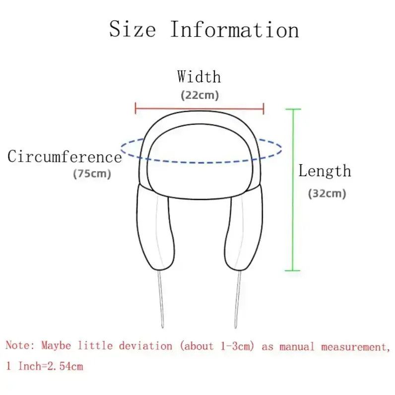 Japanese Brand Y2K Cartoon Anime Black Umbreon Ushanka Warm Hat Size ONE SIZE - 4 Thumbnail