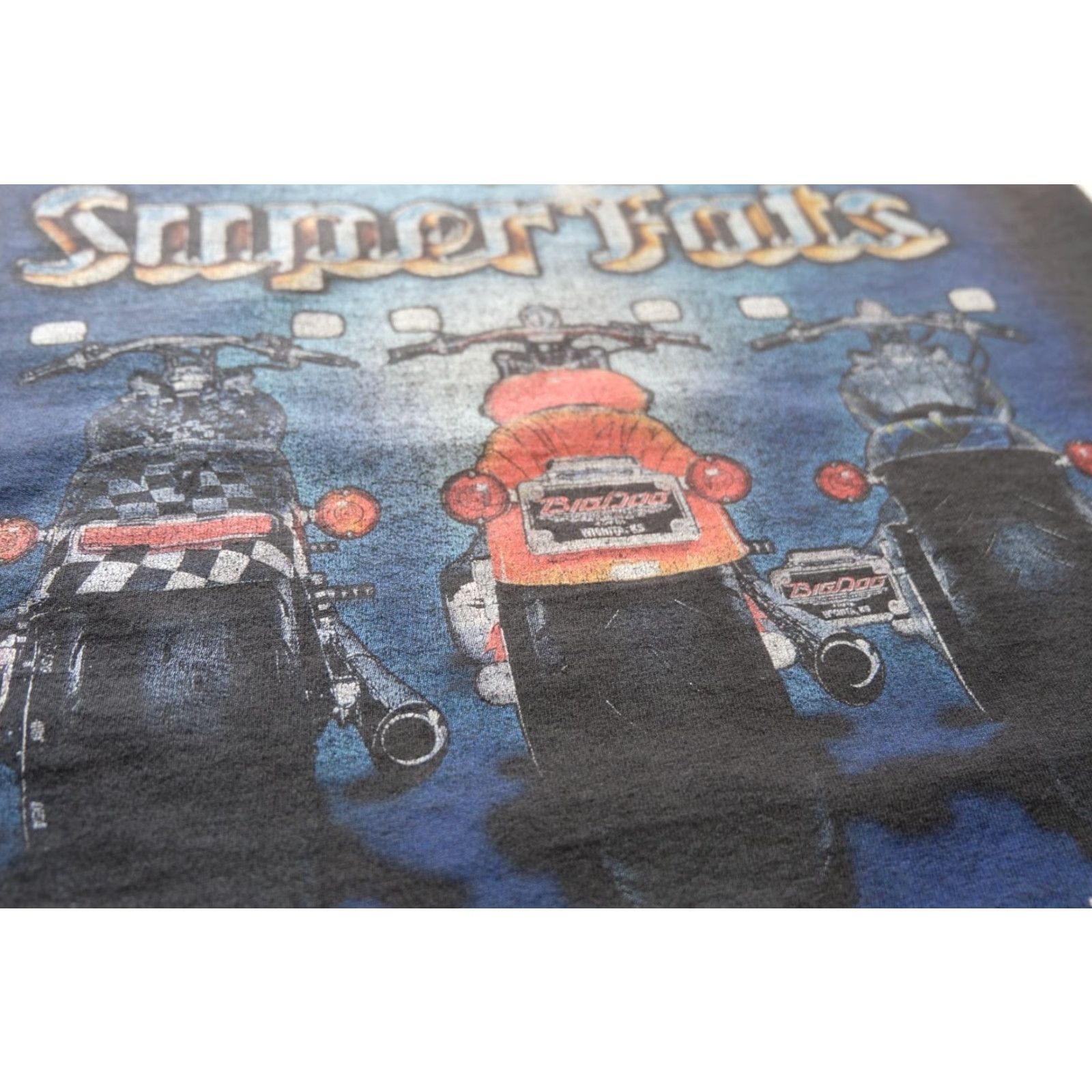 Big Dogs VINTAGE BIG DOG MOTORYCYCLE T-Shirt Sleeveless Y2K 90s Graphic Print Black Men L Size Size US L / EU 52-54 / 3 - 6 Thumbnail
