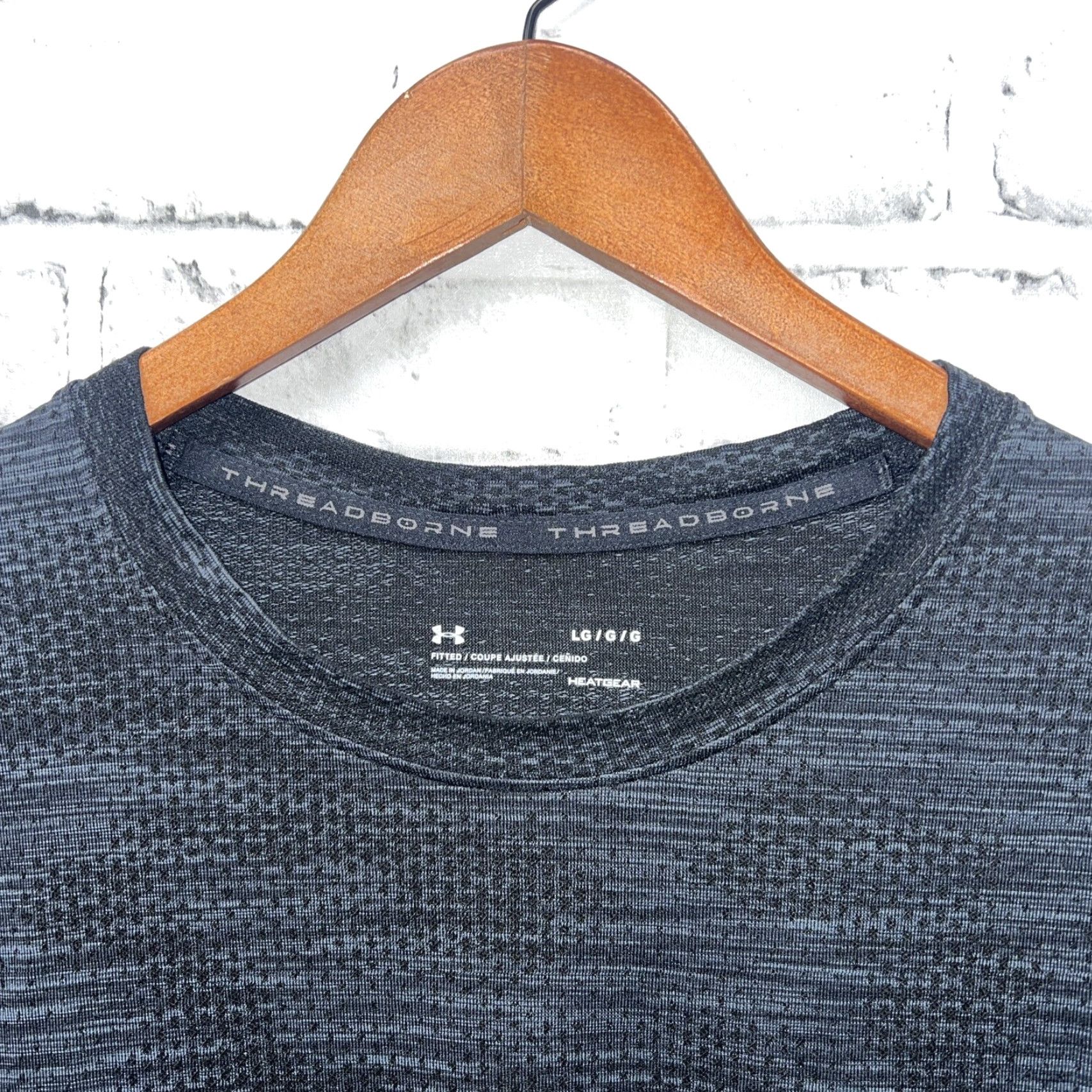 Under Armour Under Armour HeatGear T-Shirt Mens L Black Athletic Fit Theadborne Size US L / EU 52-54 / 3 - 2 Thumbnail