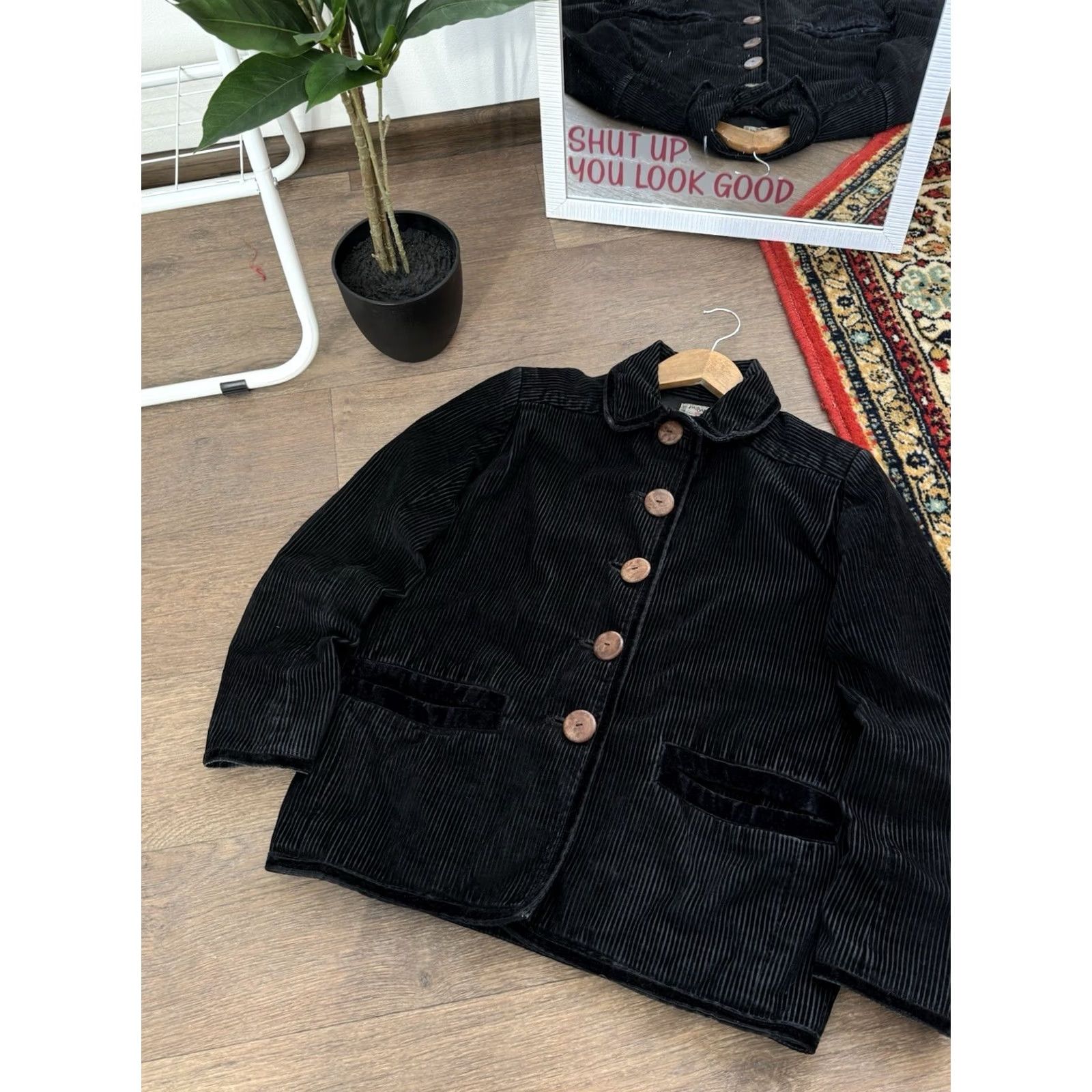 Yves Saint Laurent VINTAGE Saint Laurent Rive Gauche Women's Corduroy Blazer Jacket Button Up Sz 34 Size S / US 4 / IT 40 - 2 Thumbnail