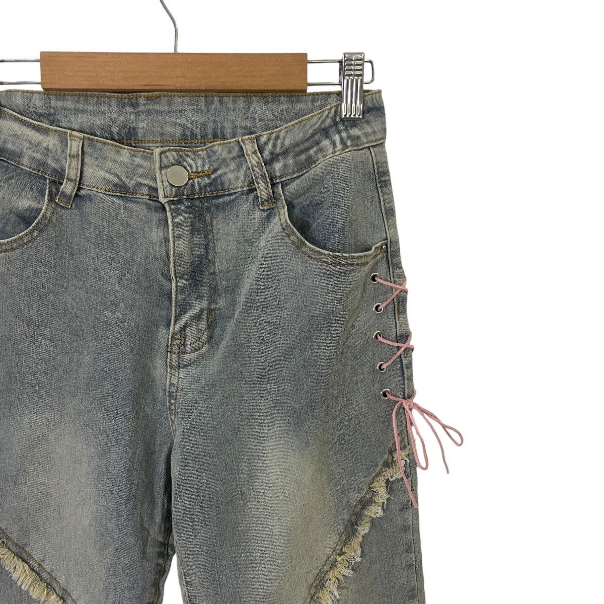 Japanese Brand Vintage Japanese Designer Flare Denim Size 27" / US 4 / IT 40 - 2 Thumbnail