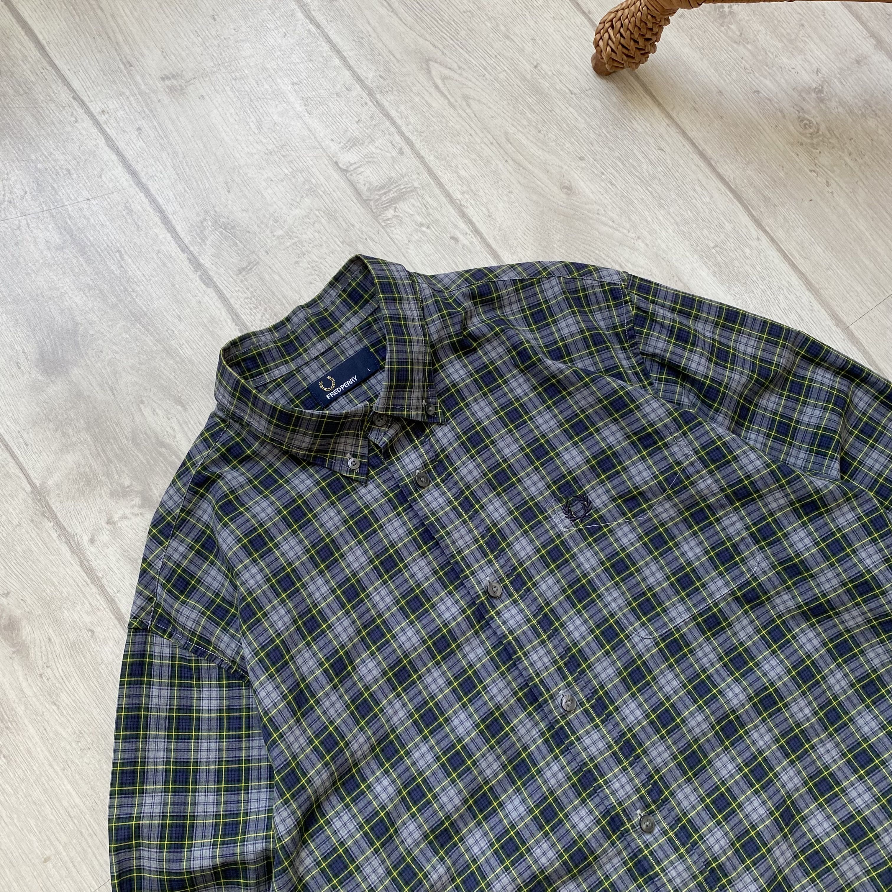 Fred Perry 🪓 Flannel Fred Perry shirt button up Travis Scott style Size US L / EU 52-54 / 3 - 3 Thumbnail