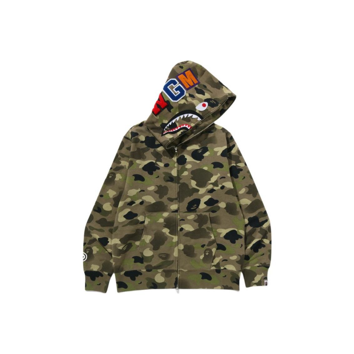 Bape A BATHING APE Camo Shark Hoodie Size L Size US L / EU 52-54 / 3 - 1 Thumbnail